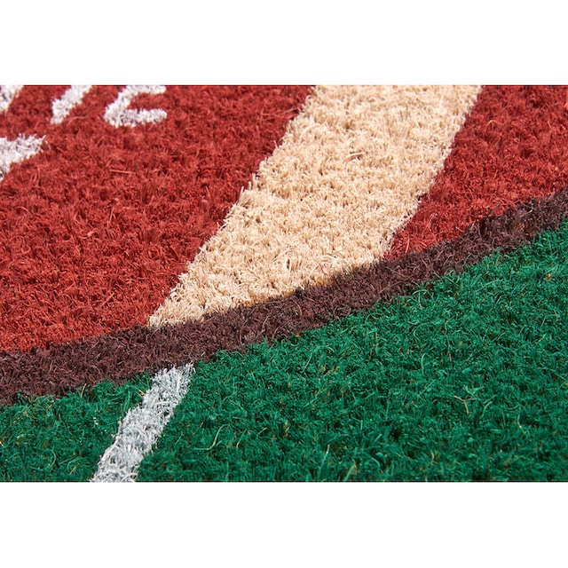 HANSE Home Fußmatte »Kokos Football Season Field«, rechteckig, Kokos,  Schmutzfangmatte, Outdoor, Rutschfest, Innen, Kokosmatte, Flur | Fußmatten