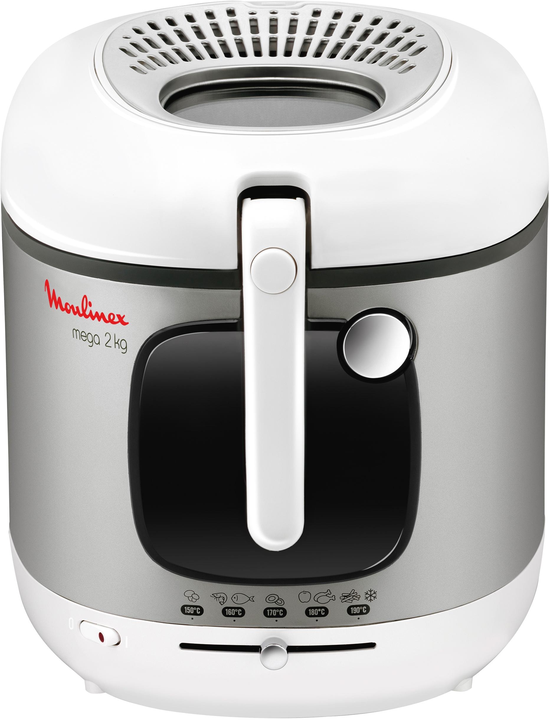 Moulinex Fritteuse »AM4800 Mega«, 2100 W, Kapazität 2 kg, für 8 Personen, Anti-Geruchs-Filter, knusprige Pommes