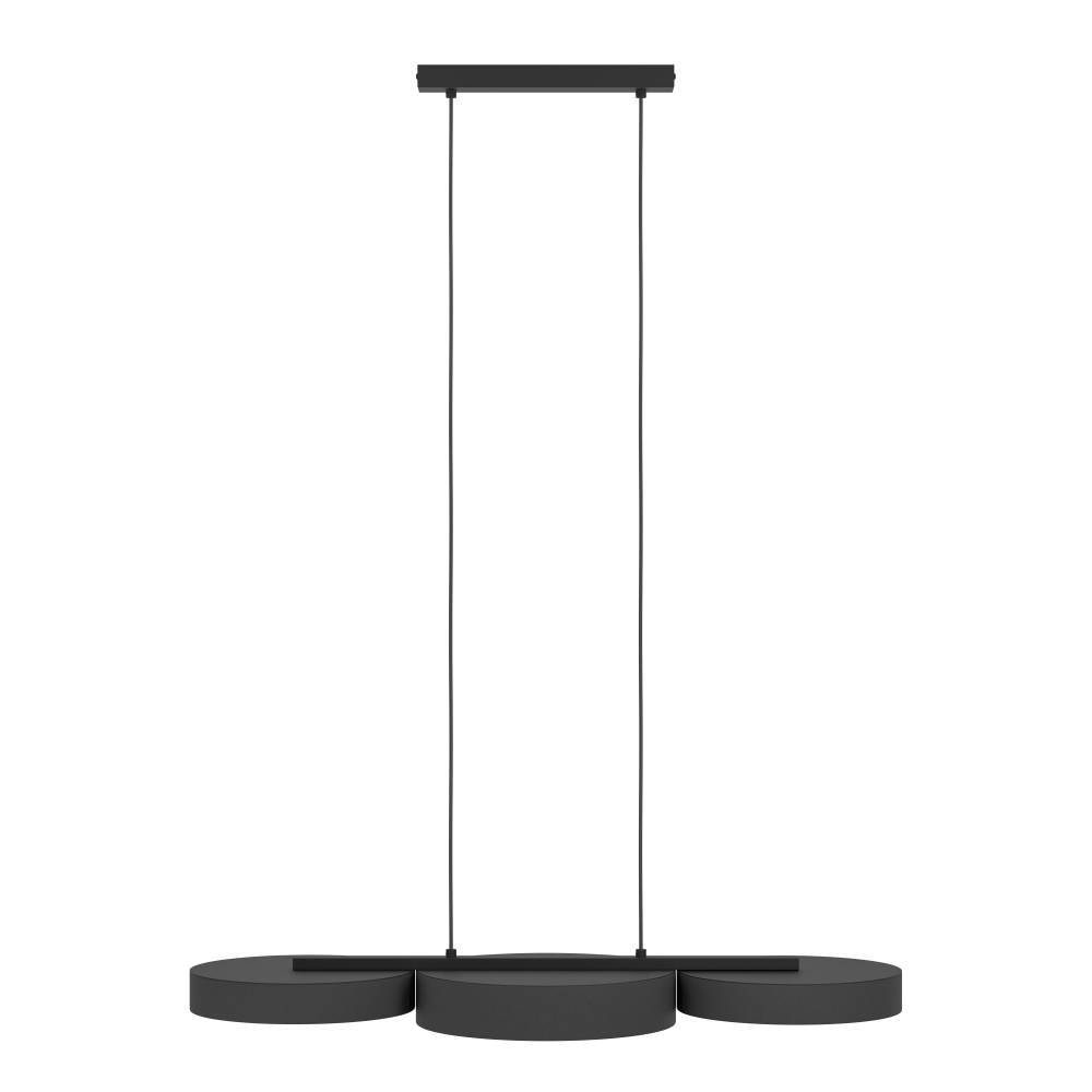 EGLO Hängeleuchte »BARBANO-Z Hängelampe, schwarz weiß, ZigBee 3.0, Disco-Modus, Timer«, 3 flammig, Leuchtmittel LED-Modul | LED fest integriert, App und Sprachsteuerung Alexa, ‎82 x 30 x 110 cm, exkl. Fernbedienung