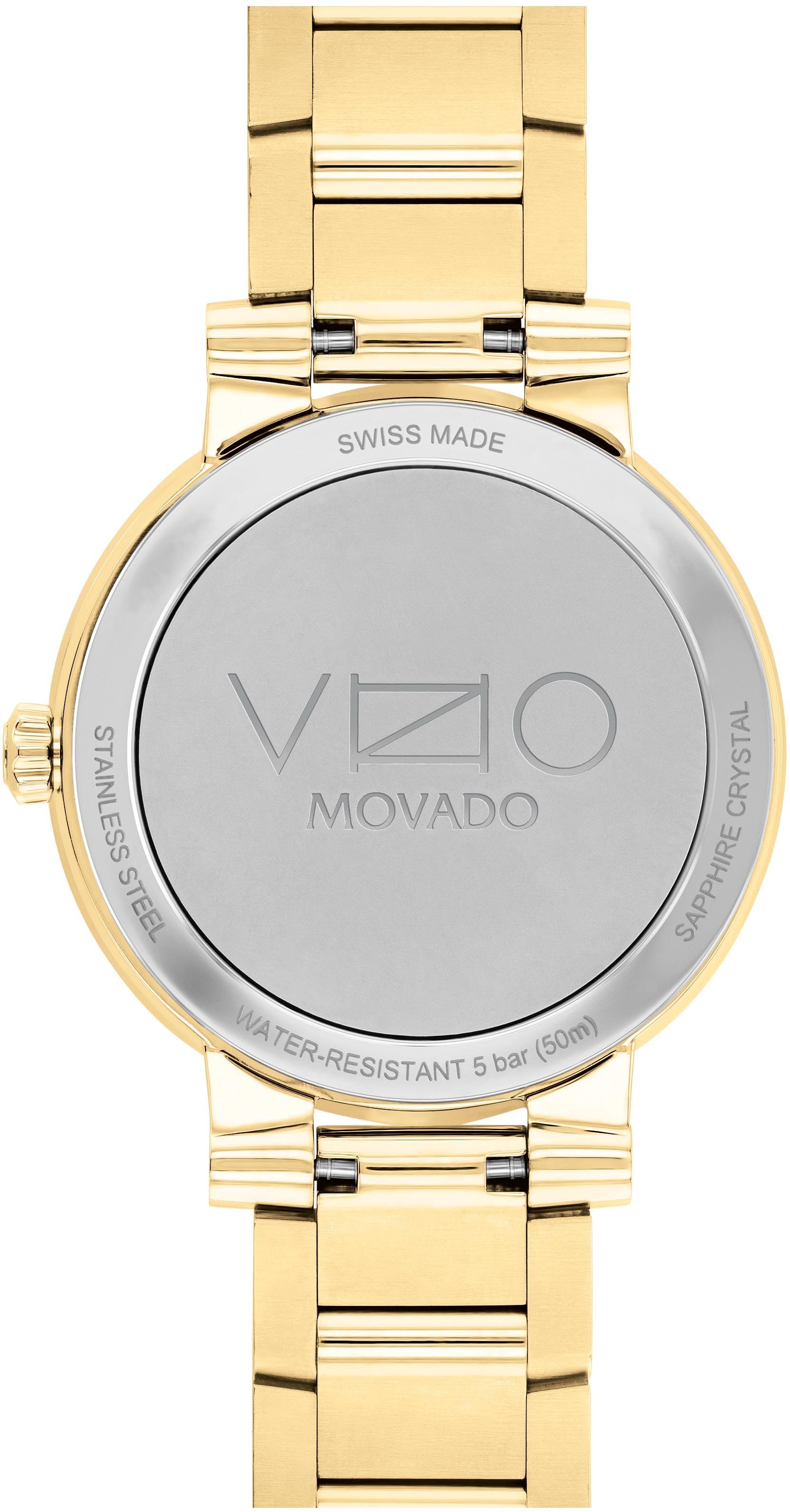 MOVADO Quarzuhr »VIZIO, 0607636«, Armbanduhr, Damenuhr, Swiss Made, Datum, Saphirglas