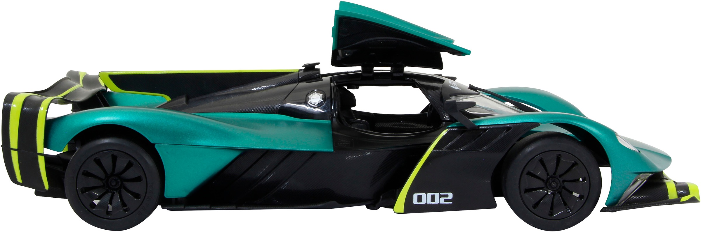 Jamara RC-Auto »Aston Martin Valkyrie AMR Pro, dunkelgrün, 2,4GHz, Tür manuell« mit LED Beleuchtung