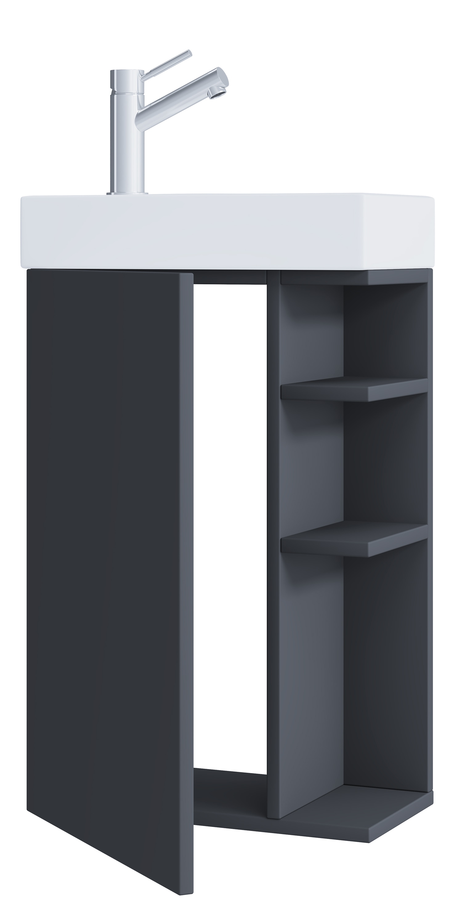 VCM Waschbeckenunterschrank »VCM 2-tlg Set | Waschplatz für Gäste WC | Gästebad | Waschtisch | Badezimmer Set ¿ Lumia«, (2 St.)