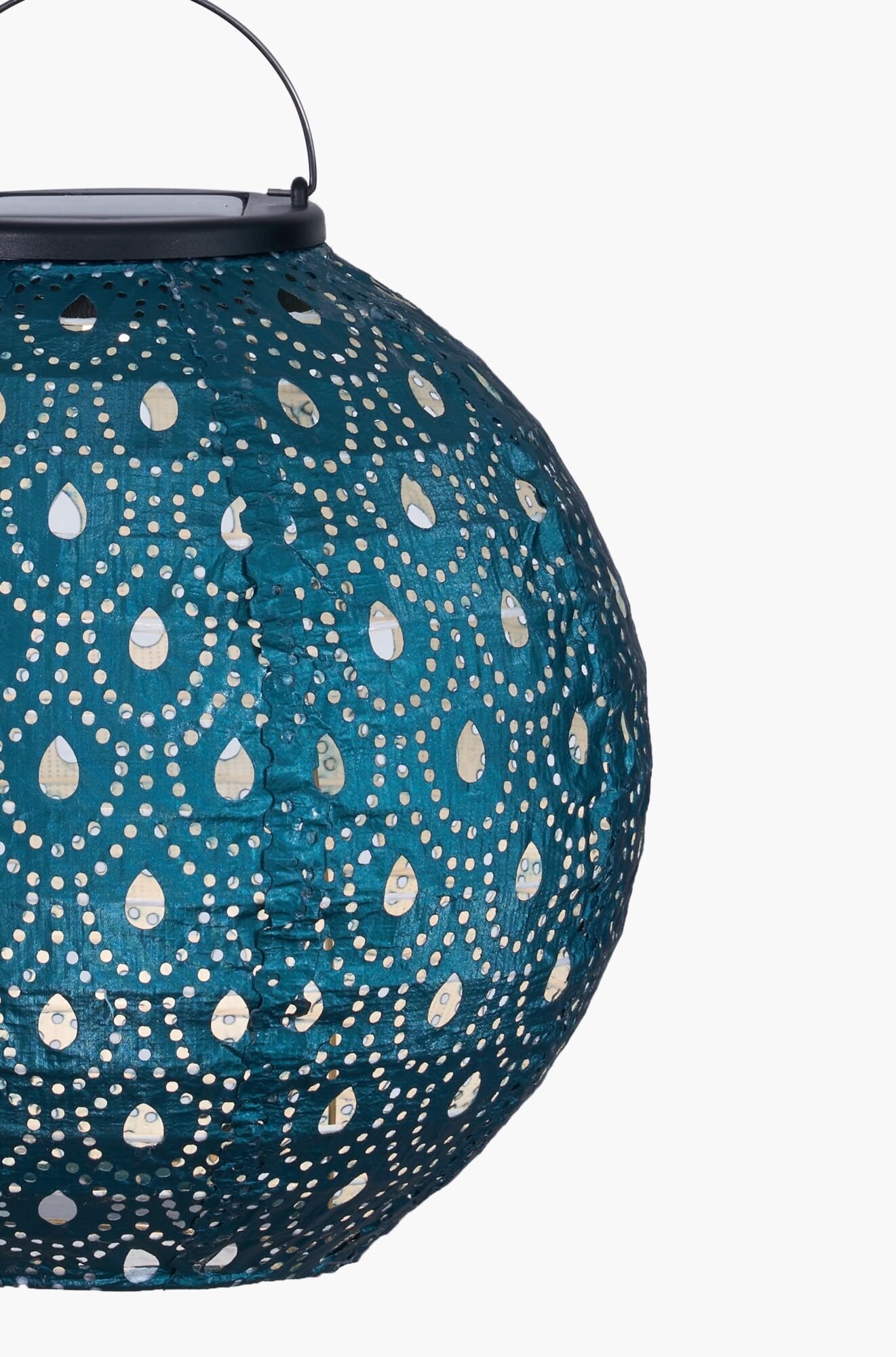 Pauleen LED Solarleuchte »Sunshine Charm Lampion Solar blau Tyvek Vlies«, 1 flammig, Laterne