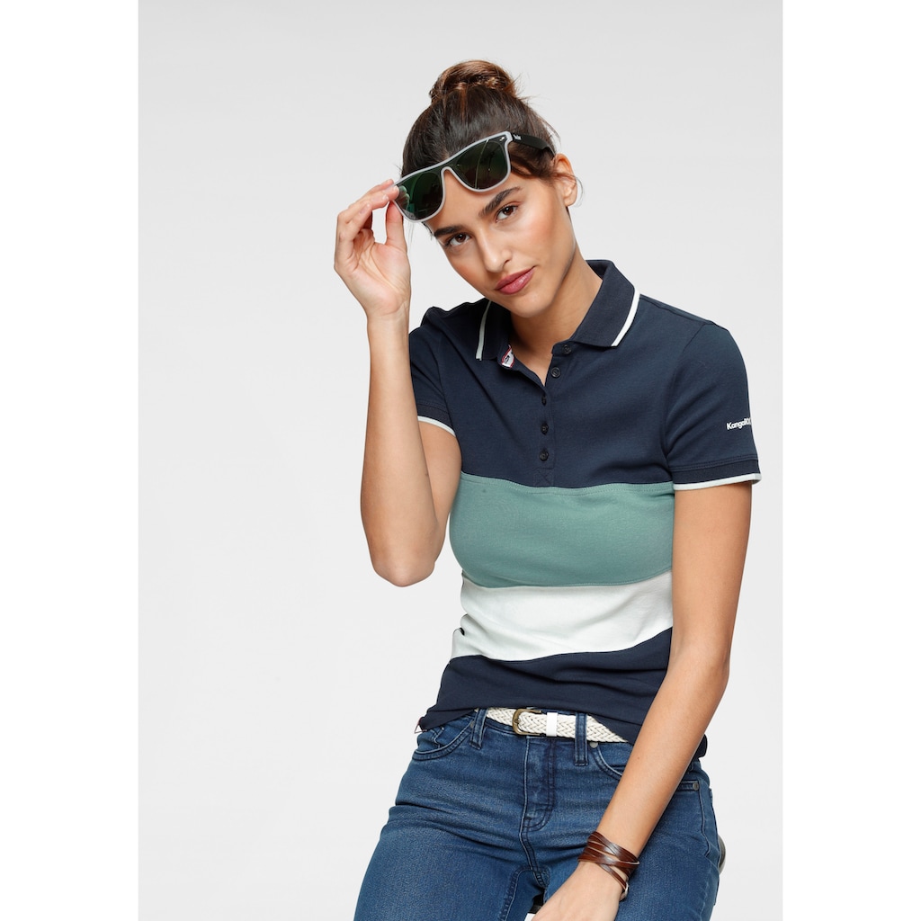 KangaROOS Poloshirt, mit Colorblocking