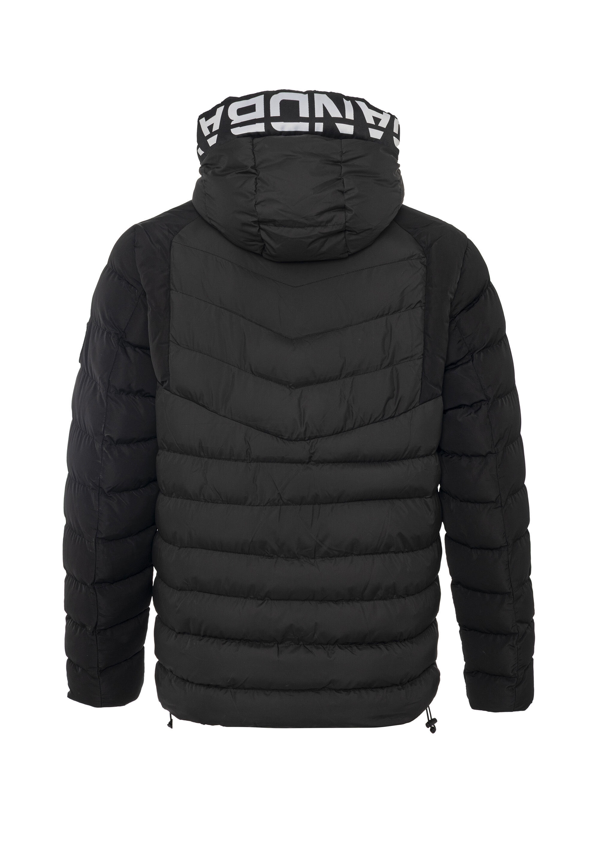 Cipo & Baxx Winterjacke »Cipo & Baxx Winterjacke CM185« mit Kapuze mit markanter Marken-Zipperleiste