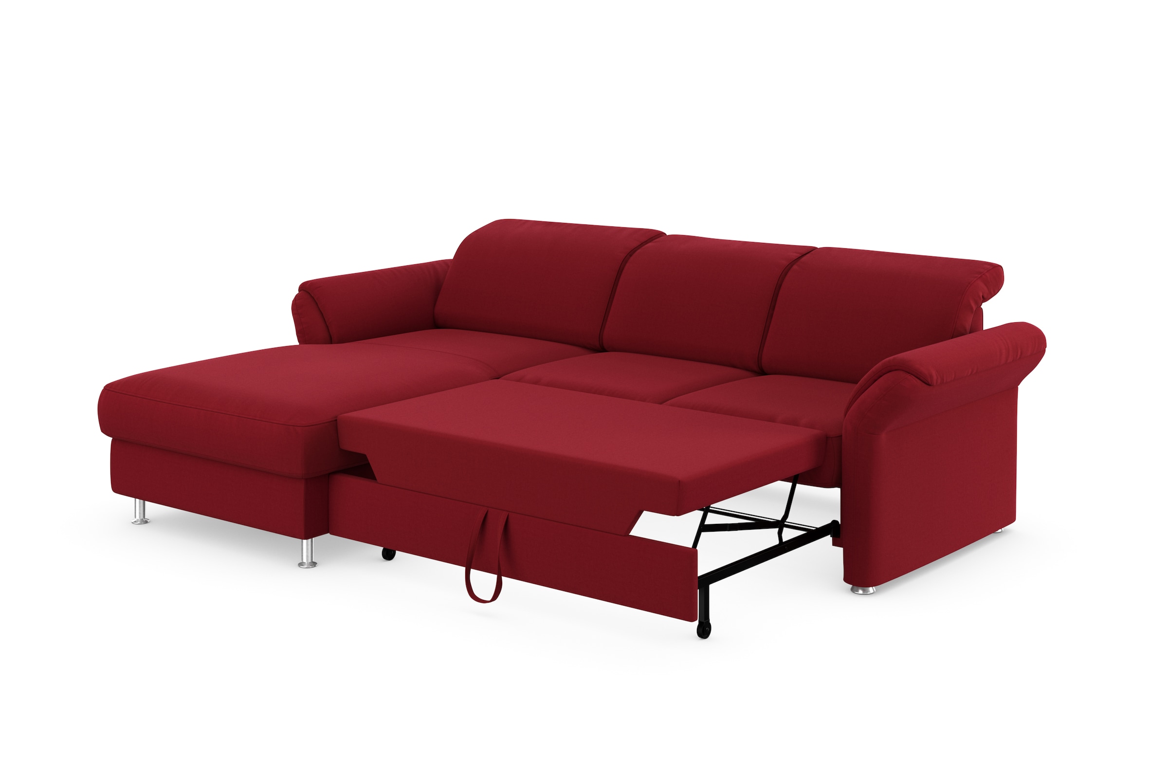 sit&more Ecksofa »Apulia L-Form«, wahlweise Bettfunktion, Bettkasten und Kopf- und Armteilverstellung