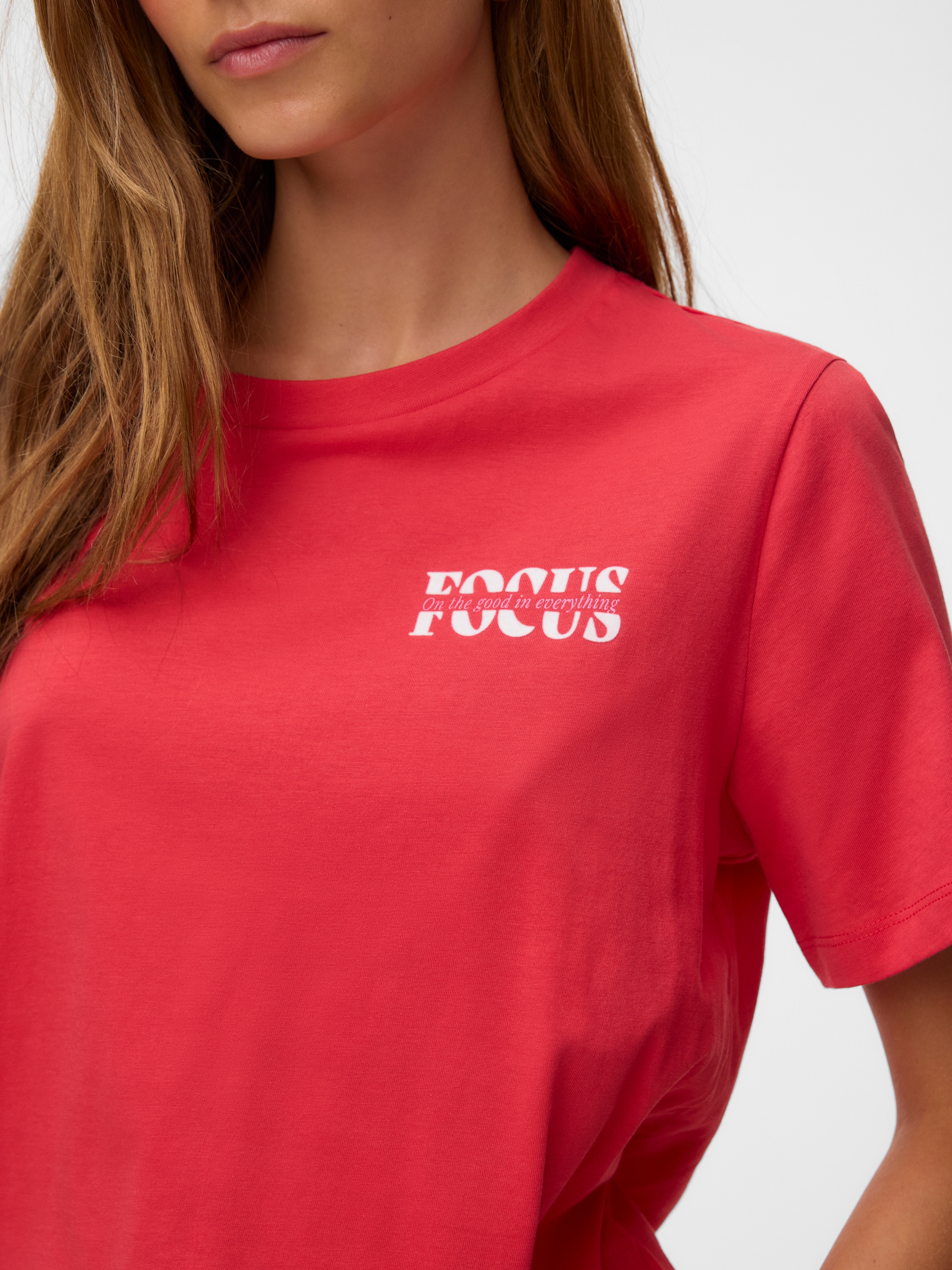 Vero Moda Kurzarmshirt »VMHEIDI PAULINA SS TOP BOX JRS« Baumwolle, regular fit