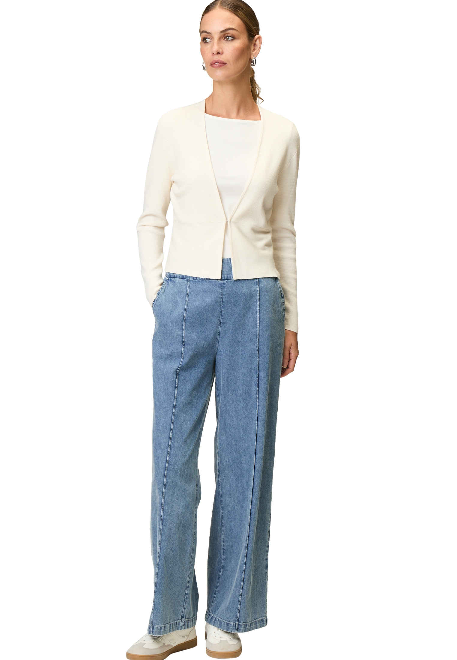 Zero Strickjacke »Strickjacke mit V-Ausschnitt«