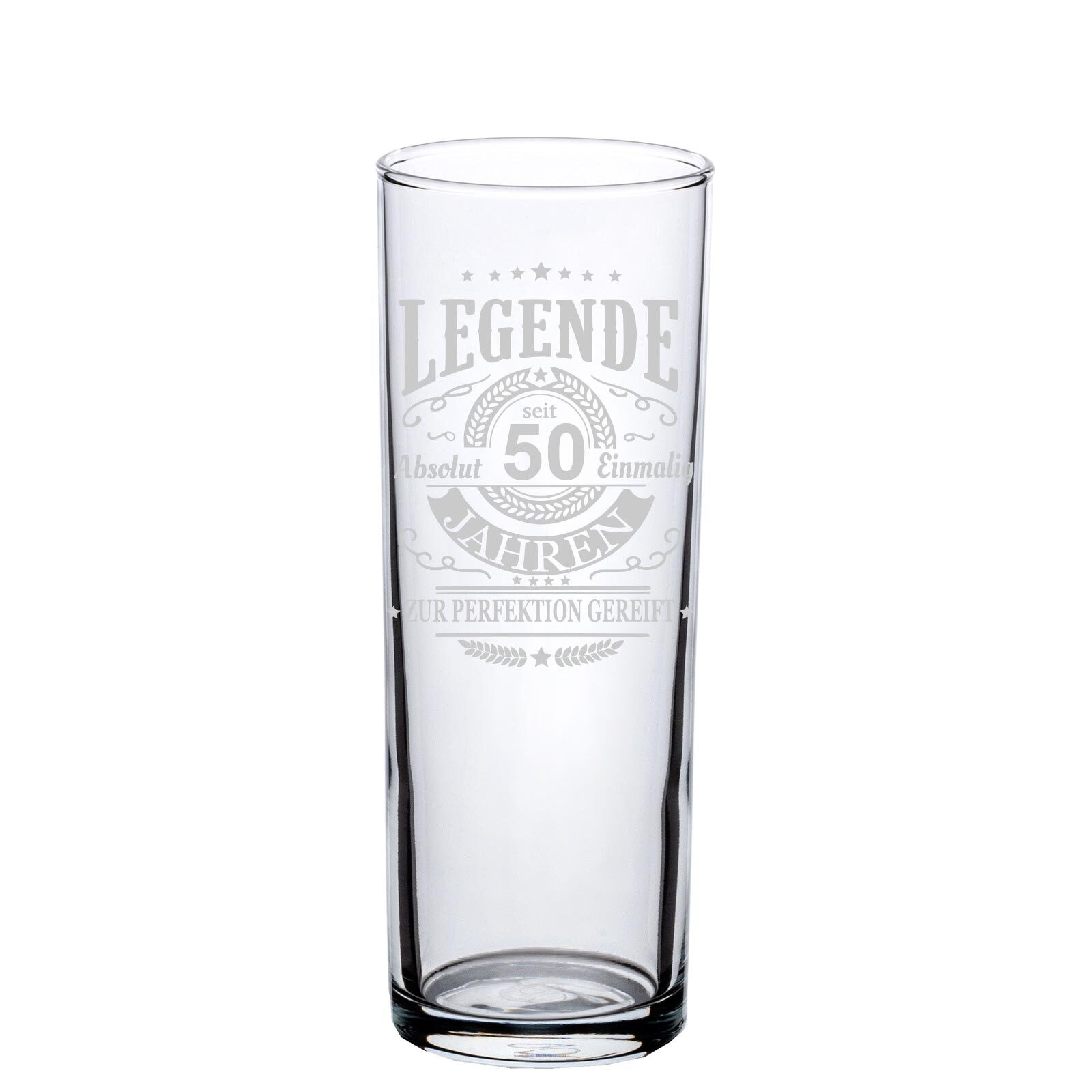 LUXENTU Bierglas »Kölschglas Kölner Stange mit Gravur Legende seit 50 Jahren 0,2 Liter transparent«