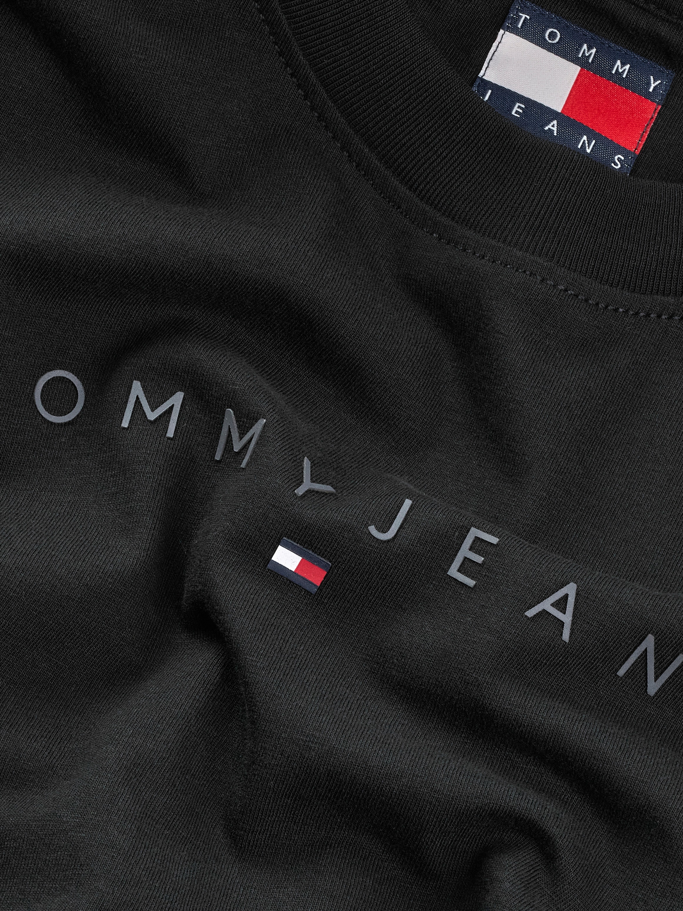 Tommy Jeans Curve T-Shirt »TJW SLIM TONAL LINEAR TEE EXT«, in Großen Größen, Logodruck, Figurbetont
