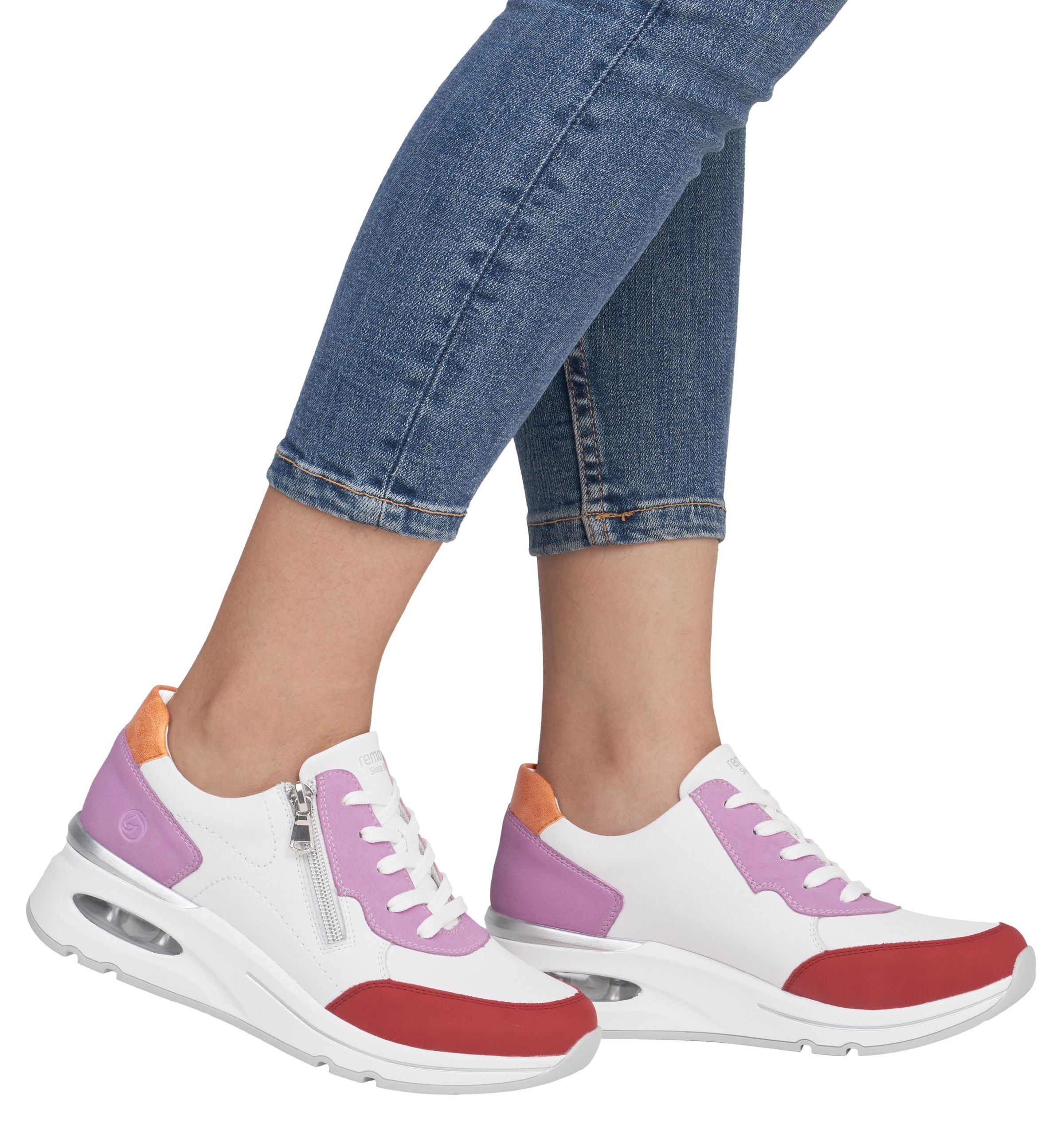 Remonte Keilsneaker »Elisabeth Hurley-Collection«, Freizeitschuh, Halbschuh, Schnürer mit herausnehmbarer Soft-Einlage
