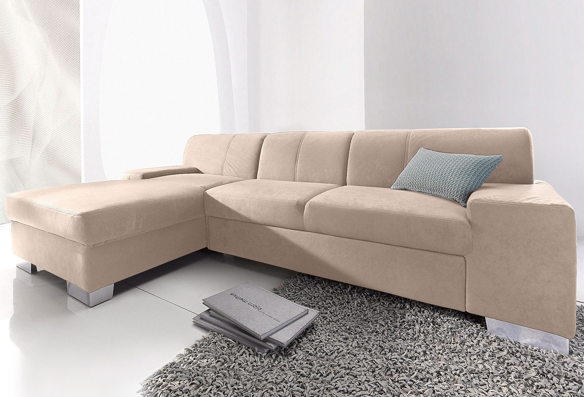 DOMO collection Ecksofa »Star L-Form«, wahlweise mit Bettfunktion