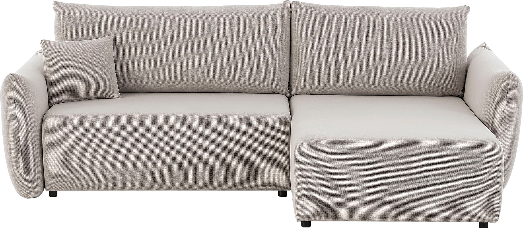 Home affaire Ecksofa »MAVAS Schlafsofa mit Bettkasten, L-Form,« ca.257/127cm (Liegefläche 212/145 cm), Cord, Chenille, Struktur