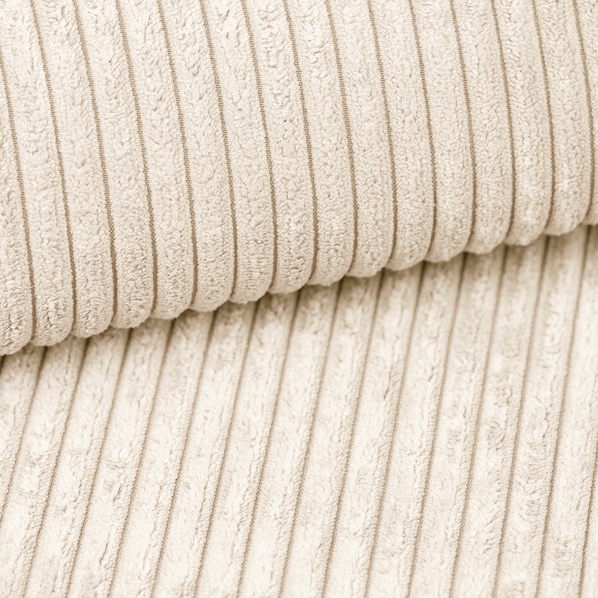 WERK2 Ecksofa »Hugo-L, kuschelweiche Trendstoffe Cord und Breitcord, L-Form«, Design Ecksofa in Cord mit Schlaffunktion & Bettkasten, Breite 267cm