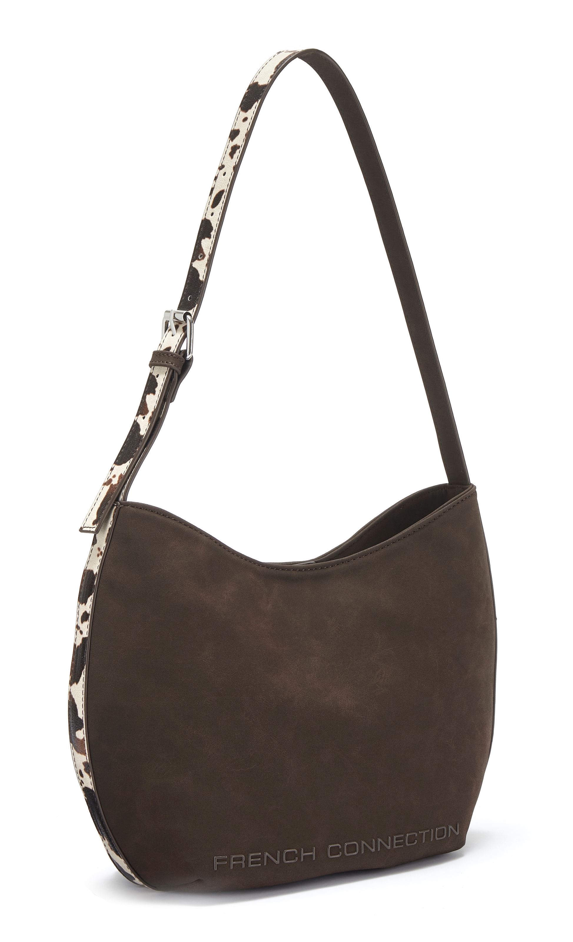 French Connection Schultertasche "Henkeltasche, Handtasche, Shopper, Damentasche" mit modischen Animal-Details VEGAN
