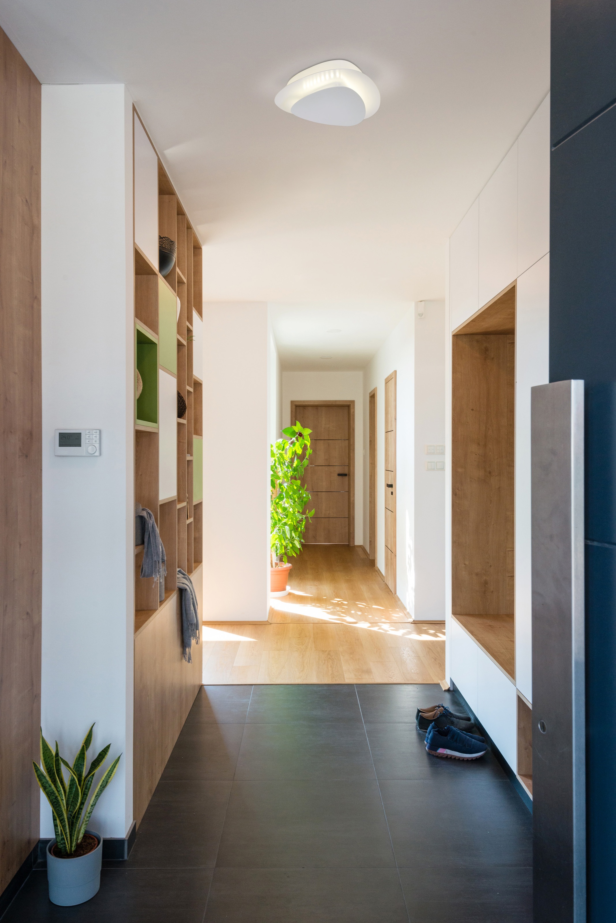 näve LED Deckenleuchte »Liso« LED-Board 1 Stk. Warmweiß , incl. Treiber, Material: Metall, Farbe: weiß