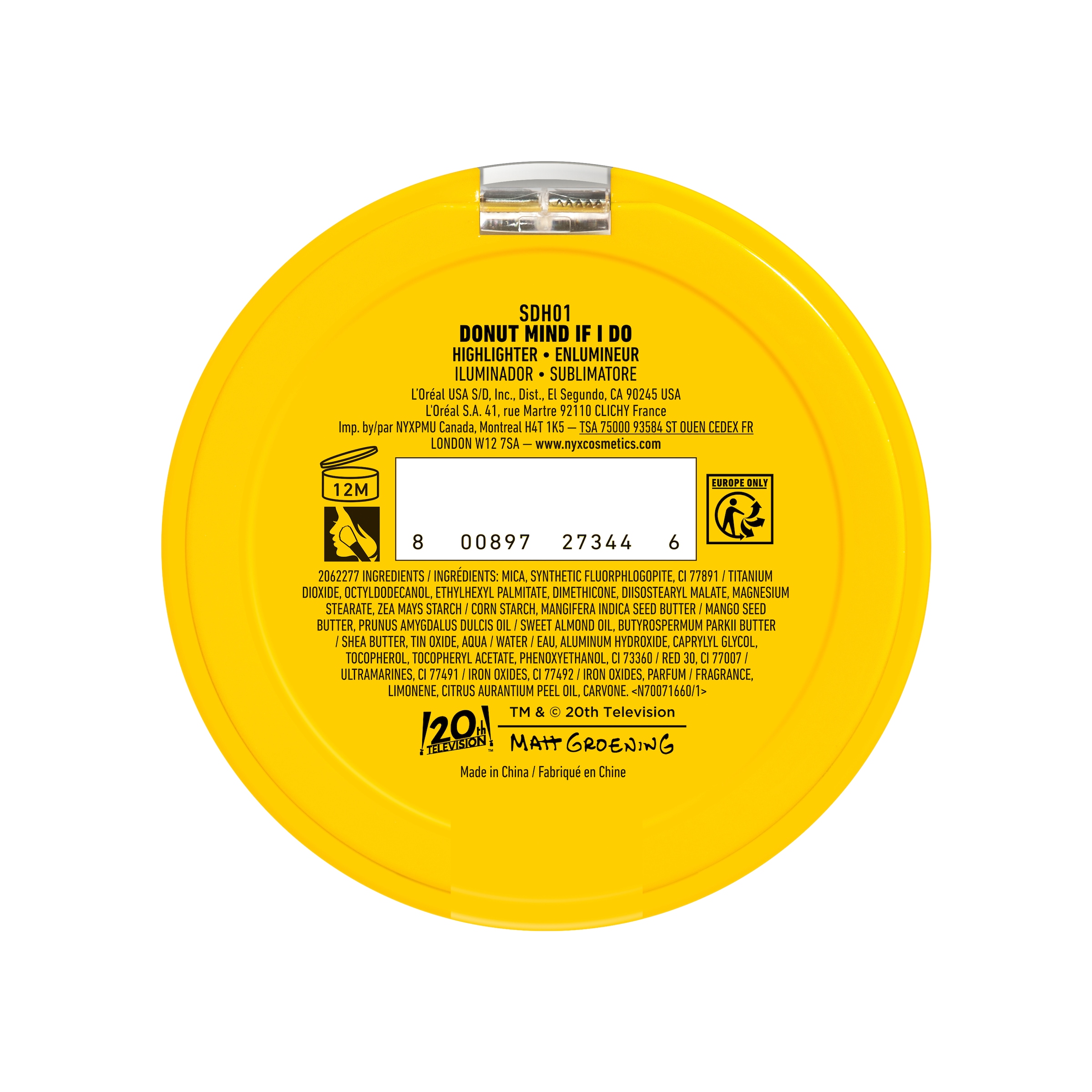 NYX PROFESSIONAL MAKEUP Highlighter »HOMER SIMPSON«