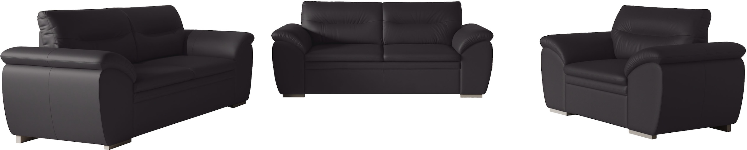 COTTA Polstergarnitur »Leandra«, Set bestehend aus: 2-Sitzer & 2,5-Sitzer