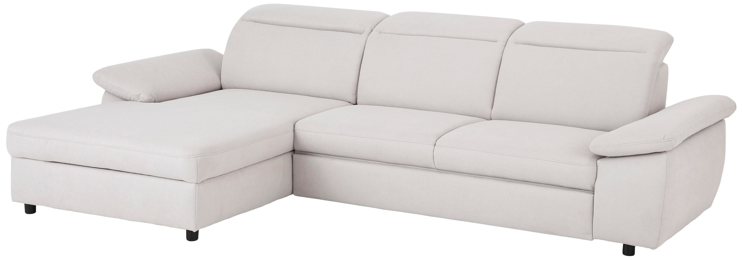 Home affaire Ecksofa »Mauritius L-Form«, mit Kopfteil- und Armlehnverstellung, mit Bettfunktion und Bettkasten