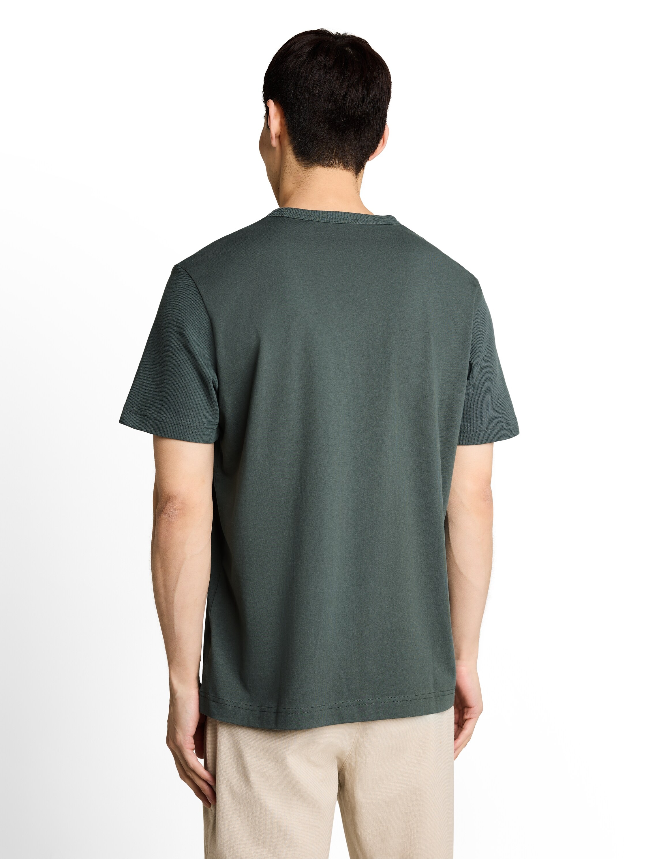 TOM TAILOR Kurzarmshirt Sommershirt mit Struktur-Details