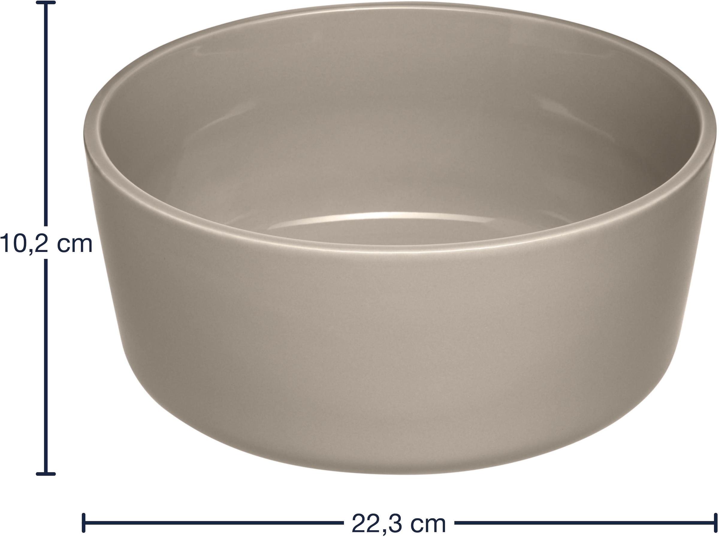 LEONARDO Schale »Keramikschale ROMA, ca. 22 cm« 1 Stk. aus Keramik spülmaschinengeeignet