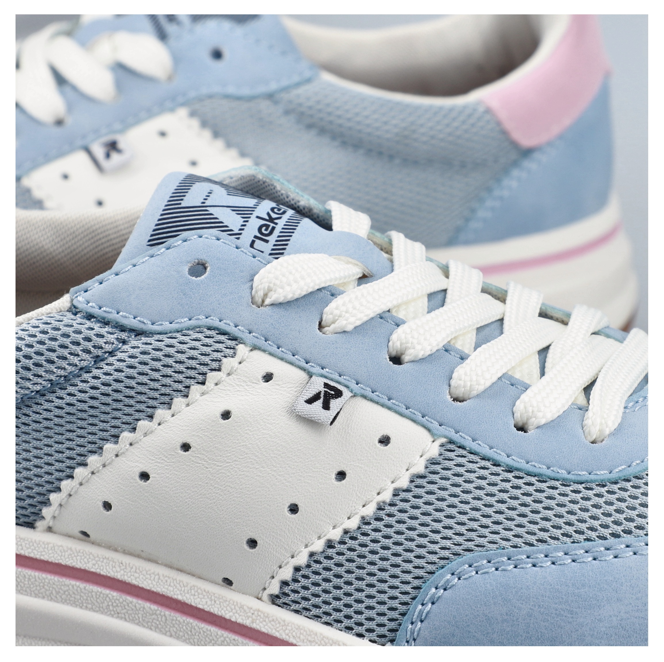 Rieker Sneaker  Schnürschuh, Halbschuh, Freizeitsneaker mit Kontrastbesätze