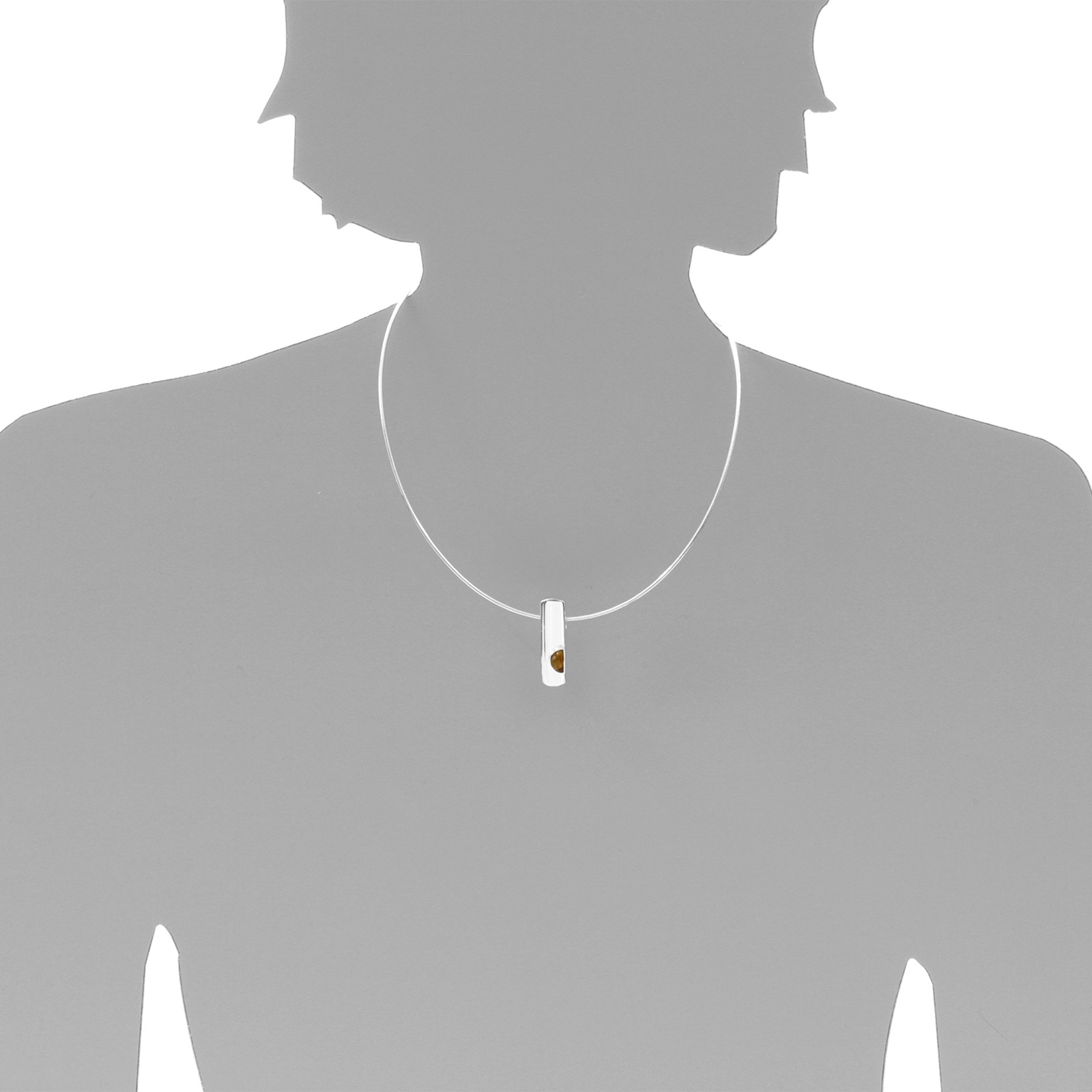 OSTSEE-SCHMUCK Kettenanhänger »- Gleiter-Ida-Marie - Silber 925/000 - Bernstein«