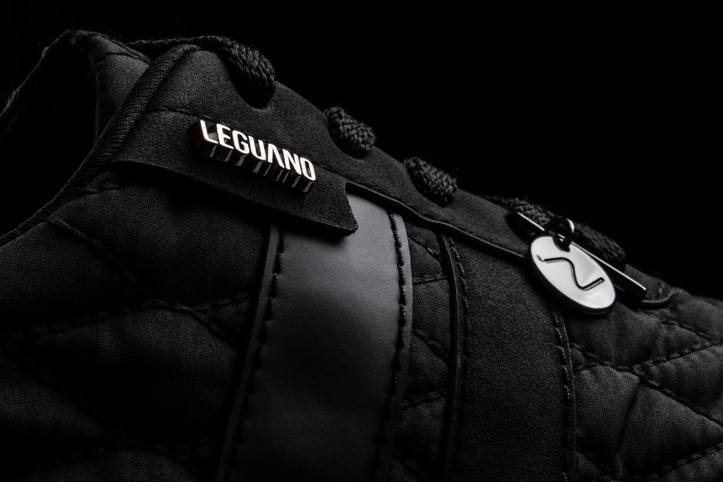 Leguano Barfußschuh »NIGHTSTEP«  Schnürschuh mit Ziersteppung und Logo-Anhänger