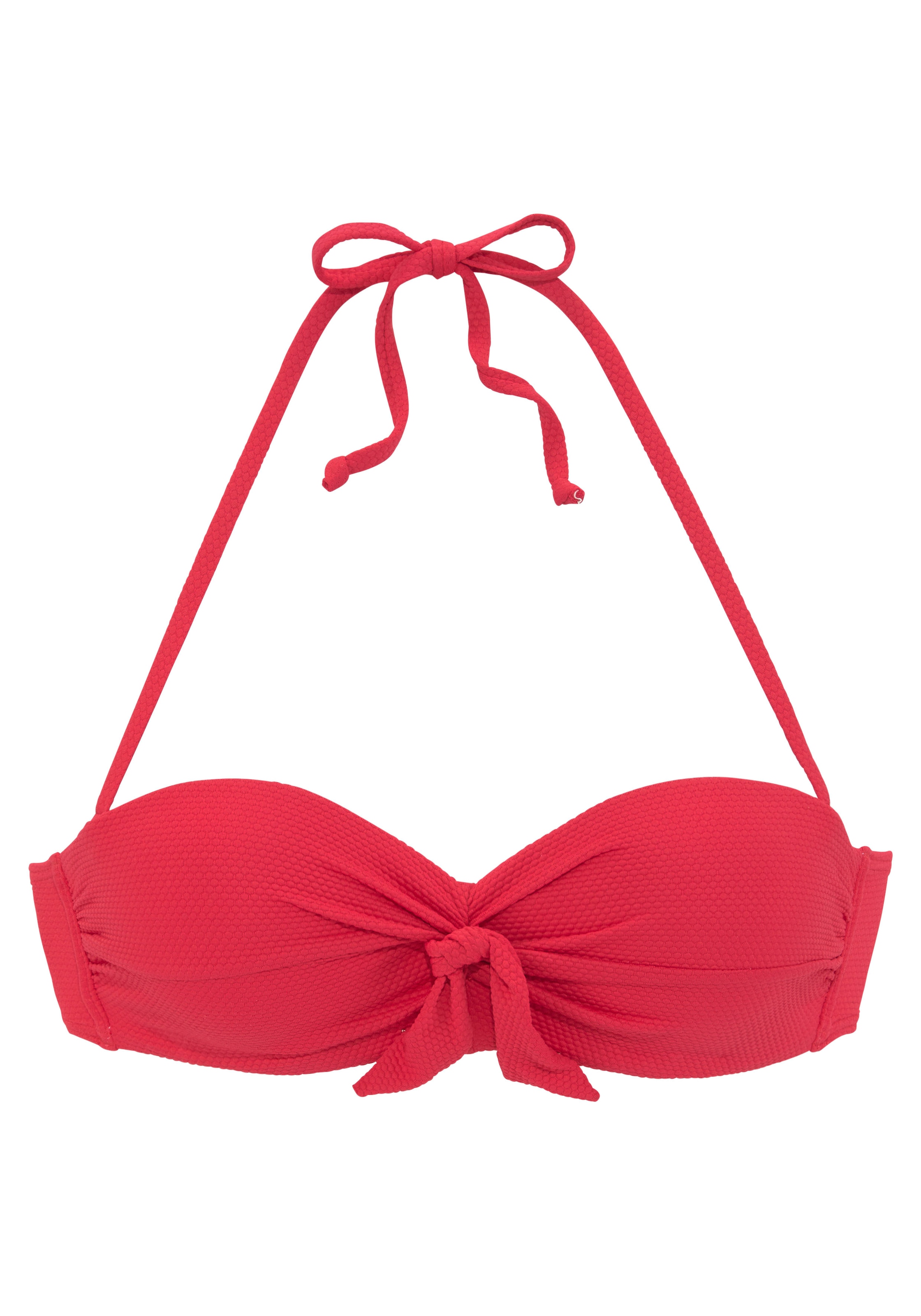 LASCANA Bügel-Bandeau-Bikini-Top »Cana«, mit Schleife vorne