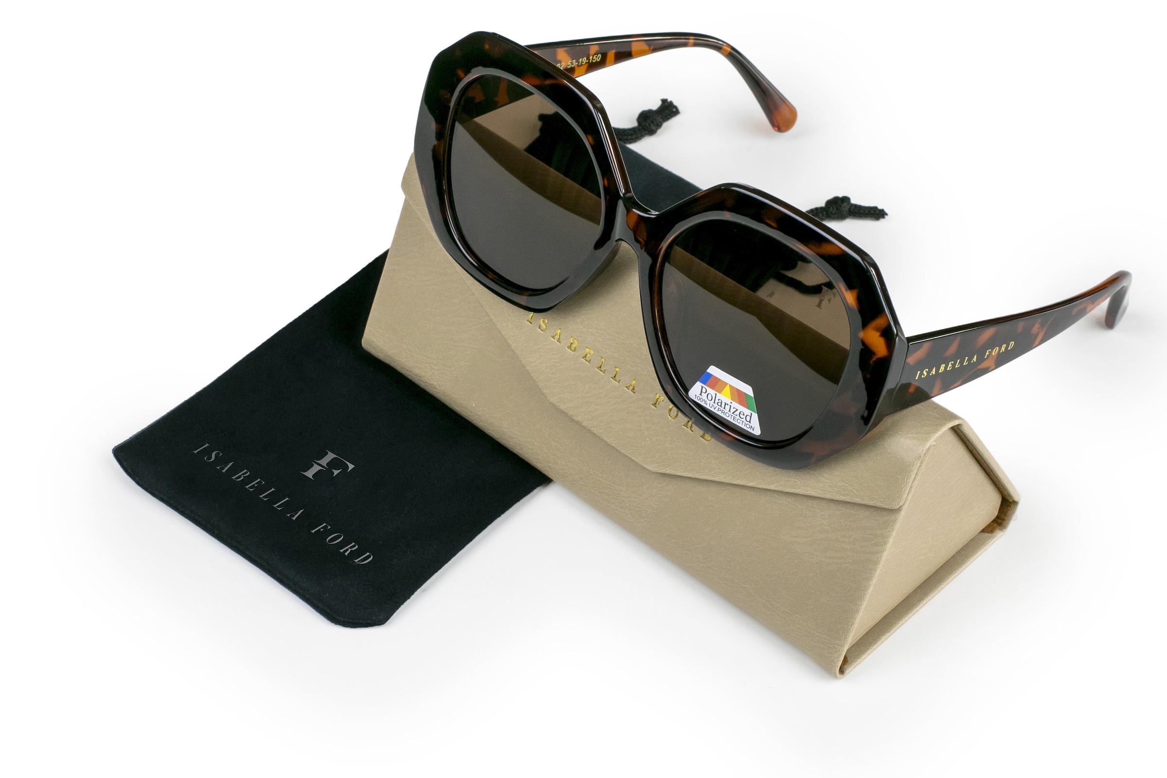 ISABELLA FORD Sonnenbrille »FA15-02« Glas 0,74 mm, polarisierte Gläser, UV400, CAT3.0