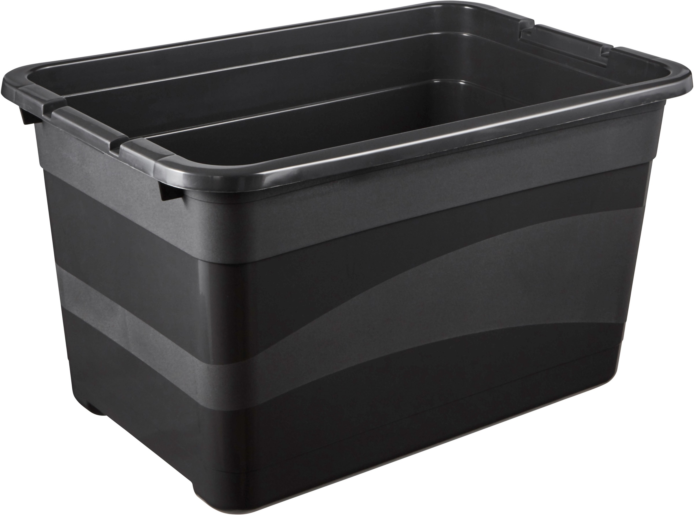 keeeper Transportbehälter »eckhart, 5er Set Transporbox, 52 L, 59,5 x 39,5 x 34 cm« 39,5 cm breit 34 cm hoch 59,5 cm lang Set, 5 Stk. tlg. seitl. Clips, Griffe am Boden, stoßfeste Seitenwände, robuster Deckel