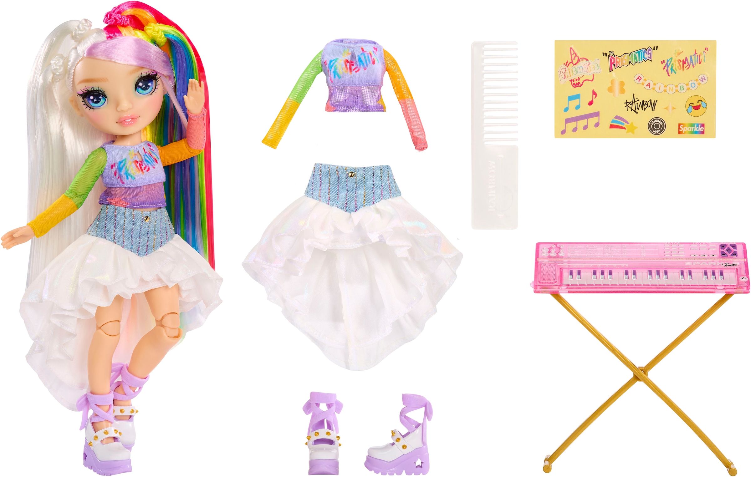 RAINBOW HIGH Anziehpuppe »Jr High Rockband Fashion Dolls -Amaya«