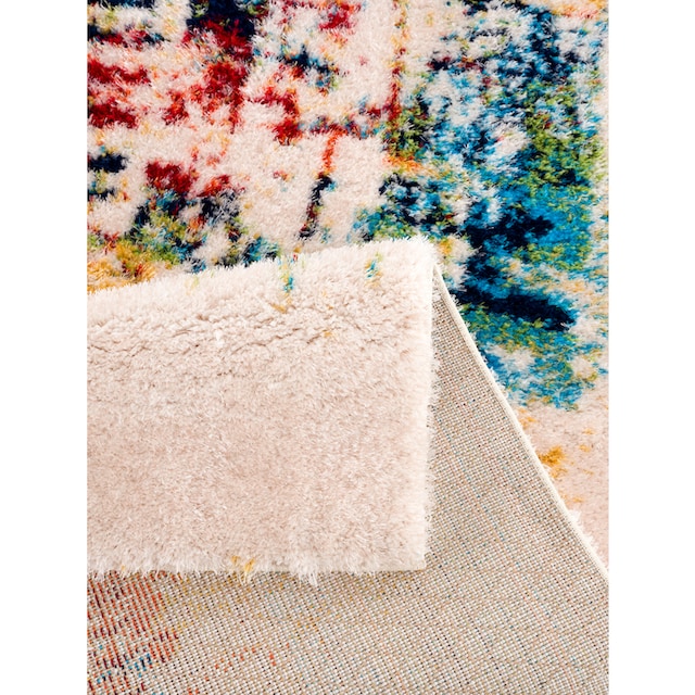 Leonique Hochflor-Teppich »Hennes«, rechteckig, besonders weicher Flor,  bunt, modernes und abstraktes Design