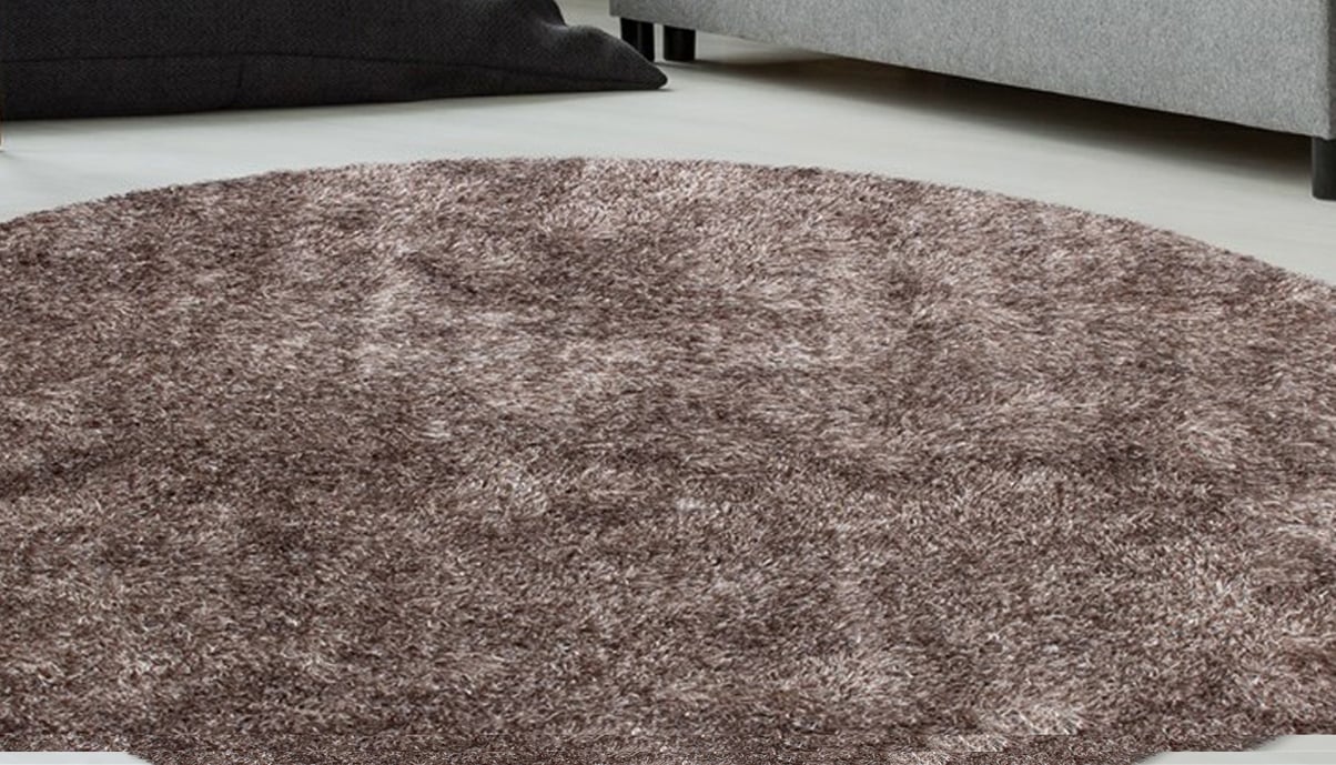 calo-deluxe Hochflor-Teppich »Masada 900«, rund, 40 mm Höhe, Wohnzimmer