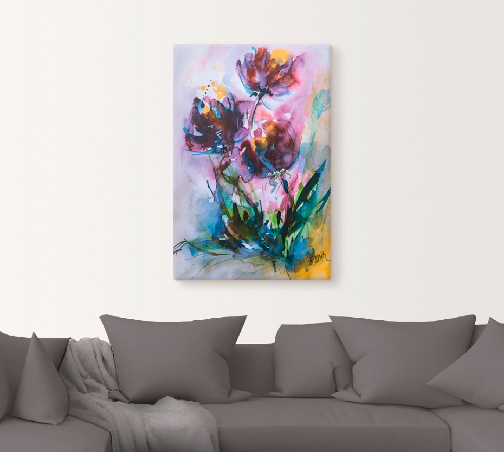 Artland Wandbild »Küchenschelle«, Blumen, (1 St.), als Alubild, Outdoorbild, Leinwandbild, Poster in verschied. Größen