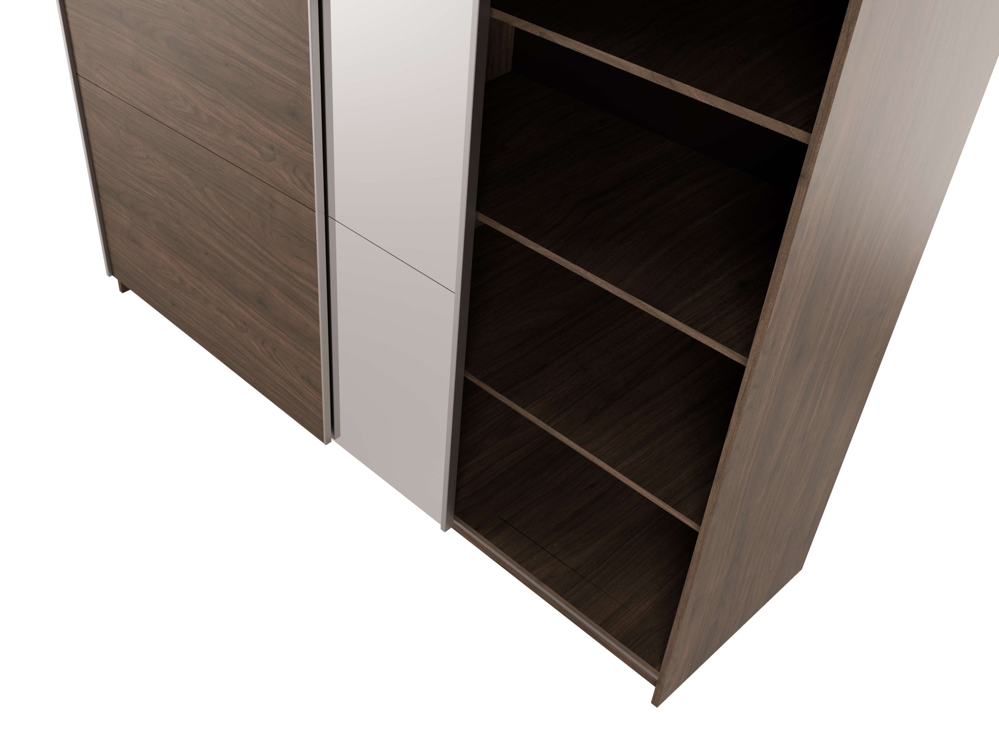 Home affaire Kleiderschrank »MALOJA modern mit viel Stauraum, Fächer & Kleiderstange, Breite 200 cm« Garderobe mit 2 Schiebetüren, mit Spiegel, erhältlich in 2 Farben