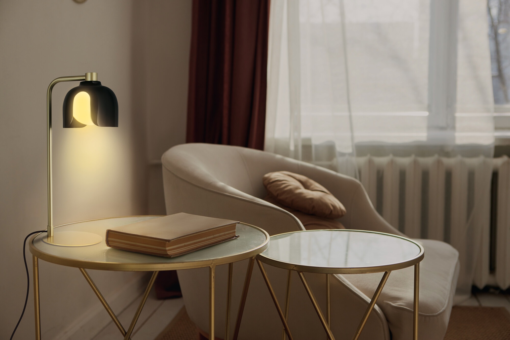 Osram Tischleuchte »Decor Corolle« G9 1 Stk. Fassung G9, Stahl und Glas