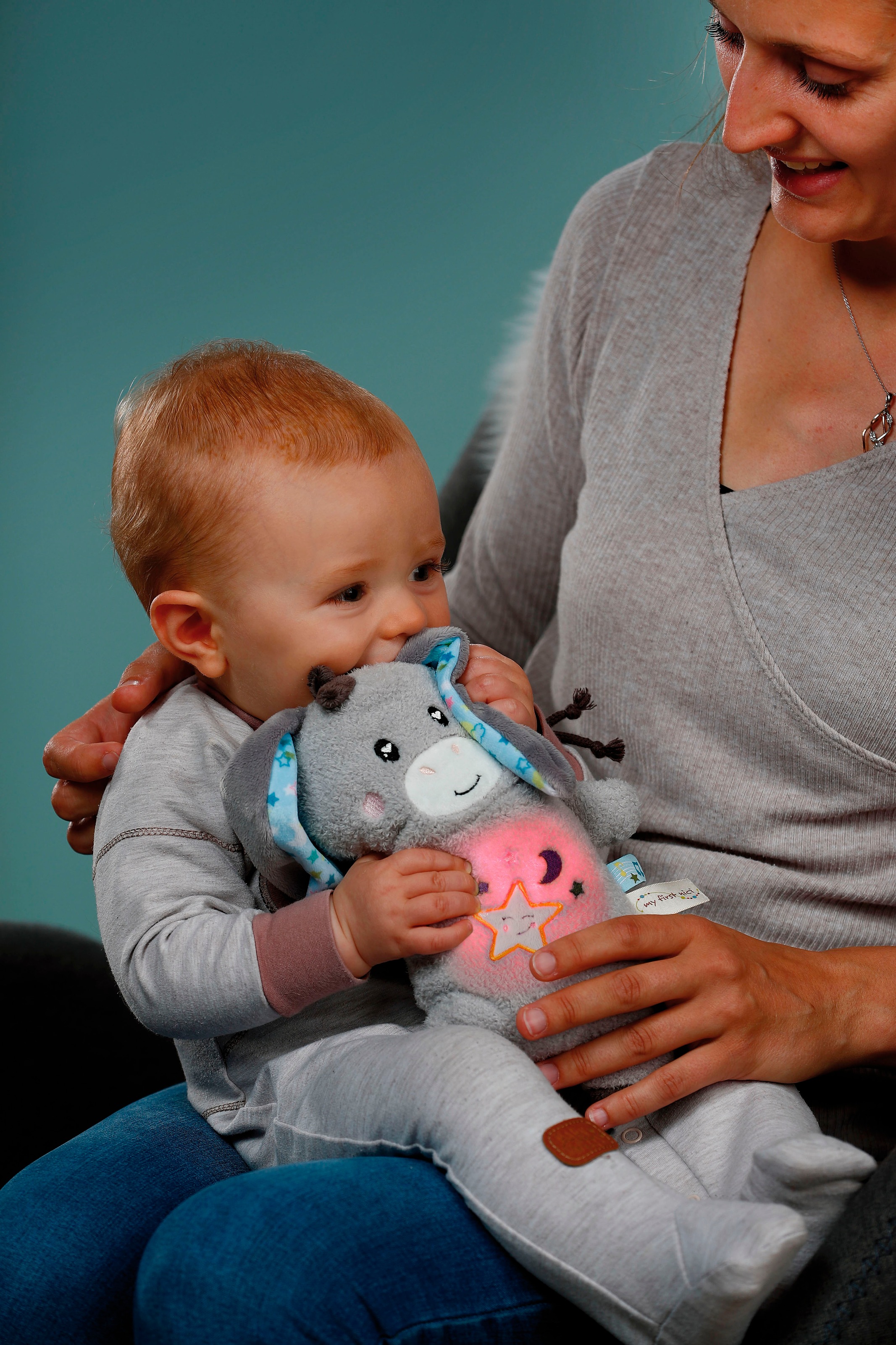 Nici Kuscheltier »My First NICI, Esel Littledoo 25 cm«, Baby Einschlafhilfe; mit Licht und Sound
