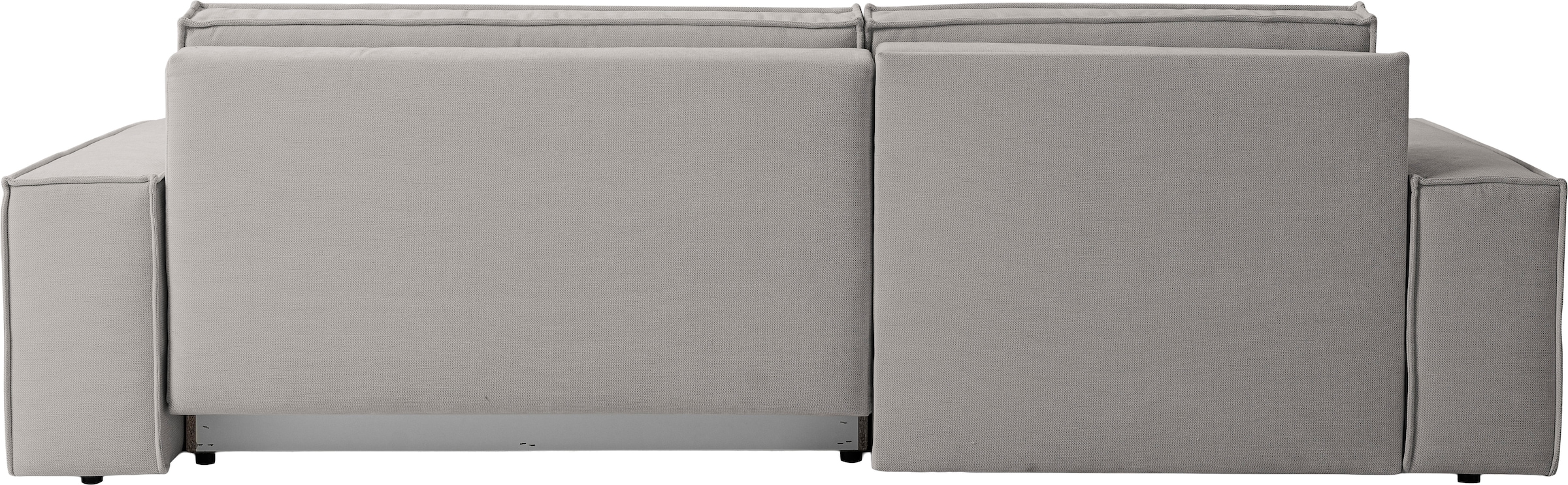 WERK2 Ecksofa »Treviso mit Bett und Bettfunktion, viel Platz, Strukturbezug, bequem« Struktur HOLMS, L-Form, Schlaffunktion, Bettkasten