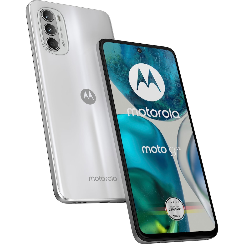 Motorola Smartphone »moto G52«, Porcelain White, 16,76 cm/6,6 Zoll, 128 GB Speicherplatz, 50 MP Kamera