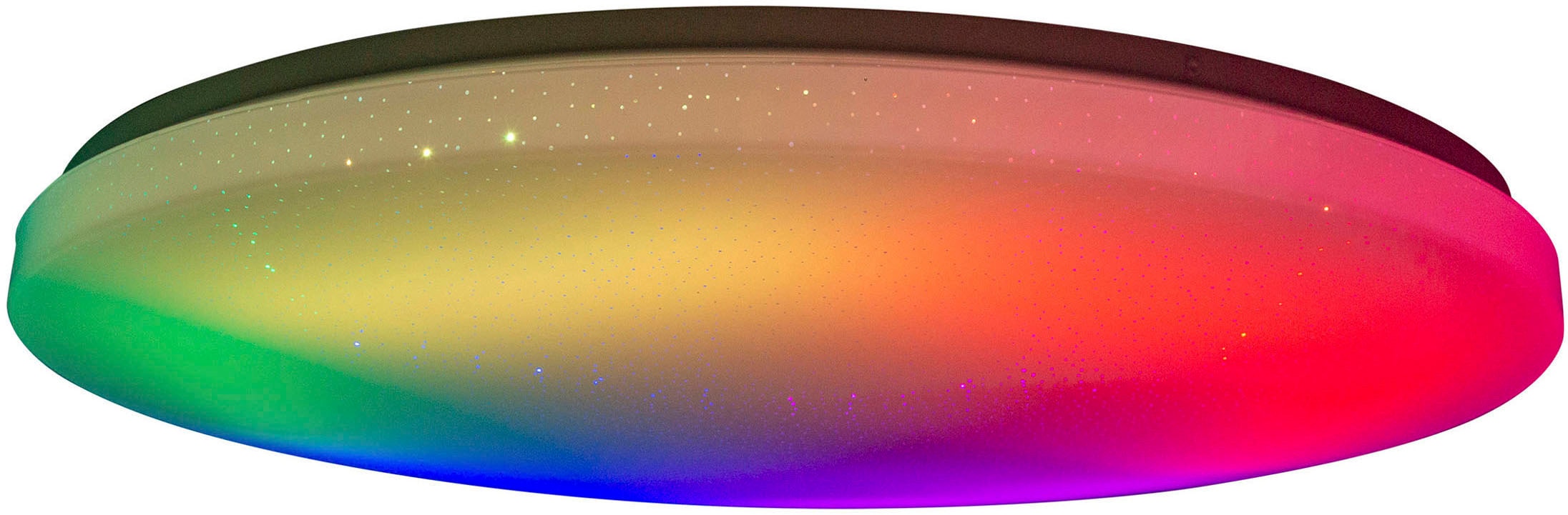 Jahren 3 Farbwechsler, Deckenleuchte Fernbedienung CCT, dimmbar, 1 Nachtlicht, Kristalleffekt, näve mit flammig-flammig, | Garantie online XXL LED kaufen »Rainbow«,