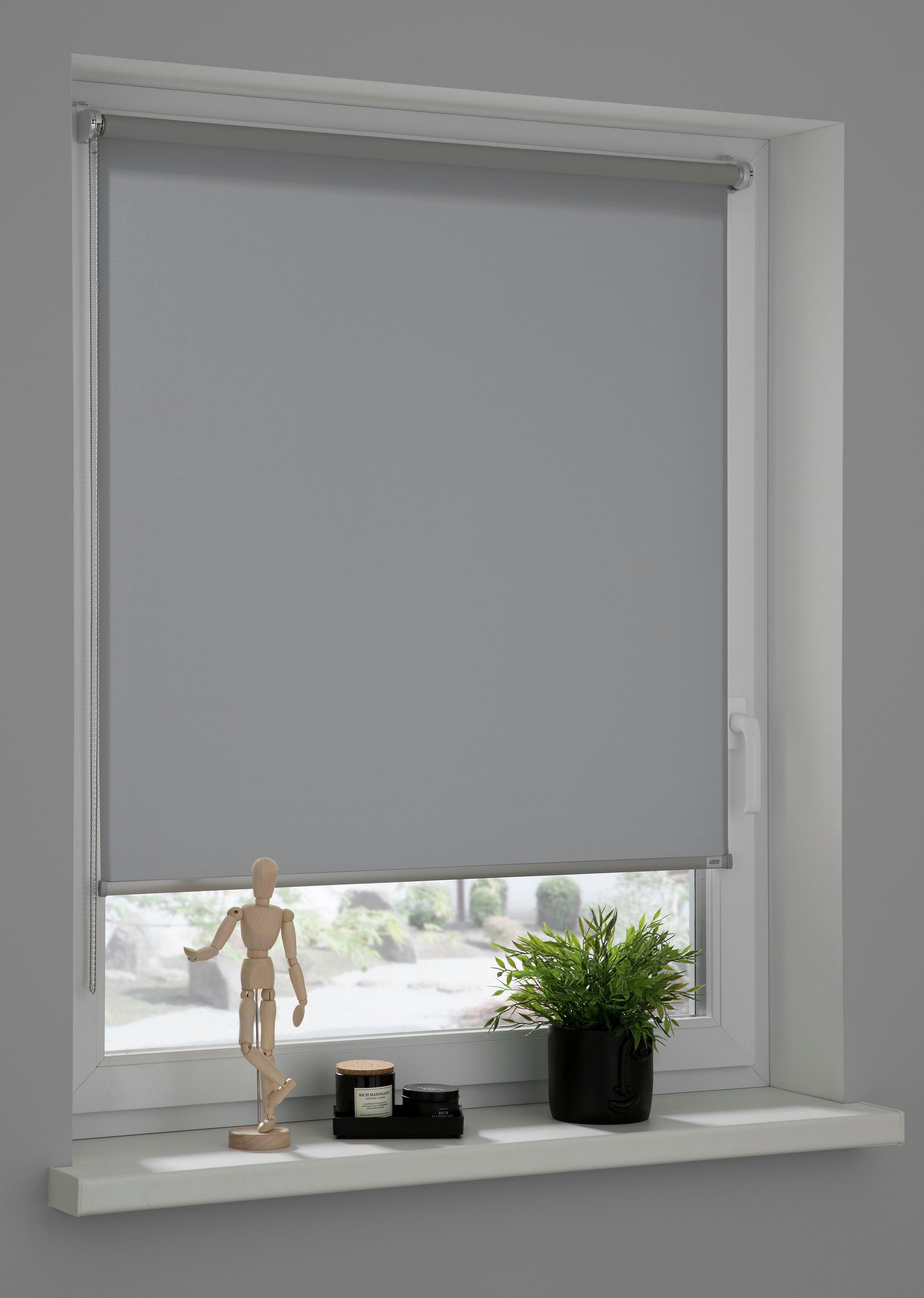 SCHÖNER WOHNEN-Kollektion Seitenzugrollo »Tageslichtrollo Tizia« blickdicht Sichtschutz mit Bohren/ohne Bohren freihängend geklebt, geklemmt, silberne oder weiße Rollo-Technik