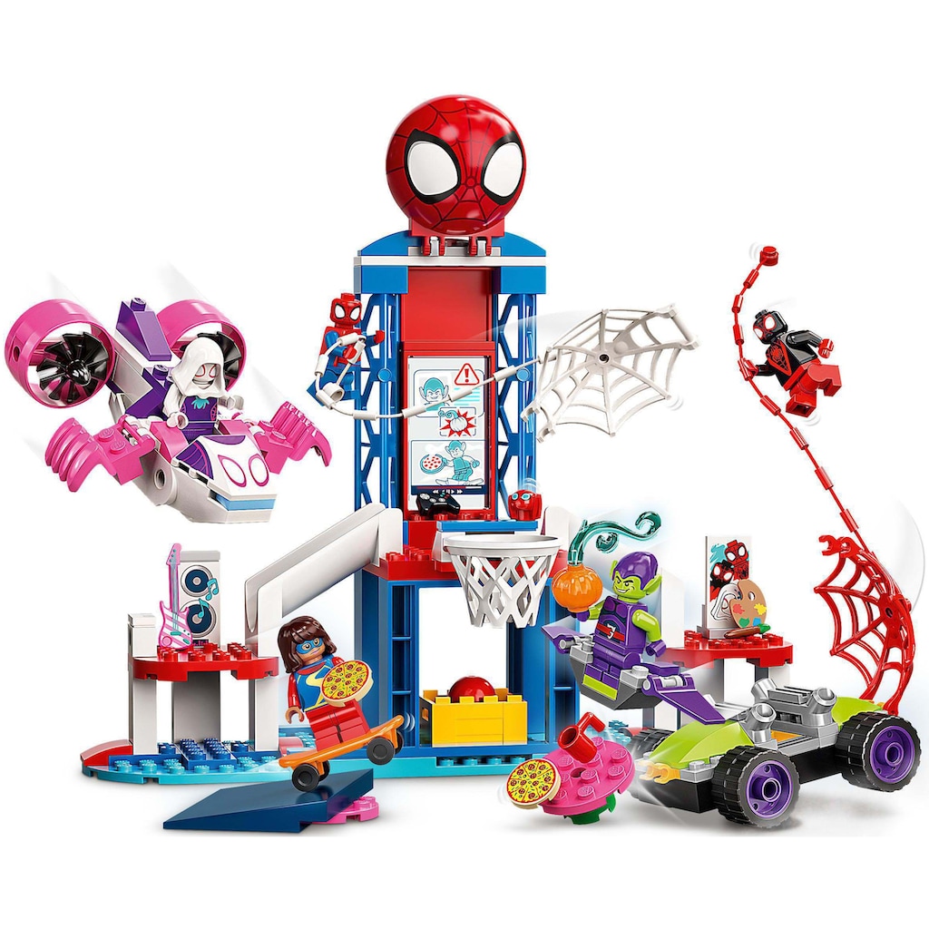 LEGO® Konstruktionsspielsteine »Spider-Mans Hauptquartier (10784), LEGO® Marvel«, (155 St.)