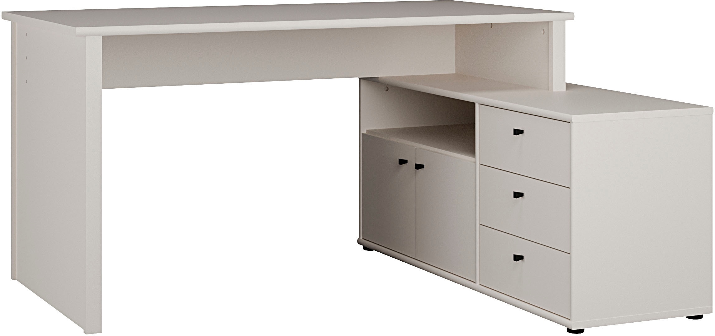FORTE Eckschreibtisch »Tempra« viel Stauraum, Breite 151 cm