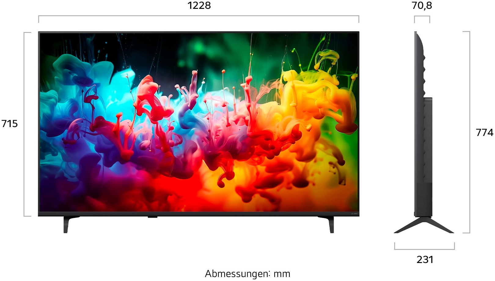 LG QNED-Fernseher »55QNED71B6B« 139 cm/55 ″ Smart-TV