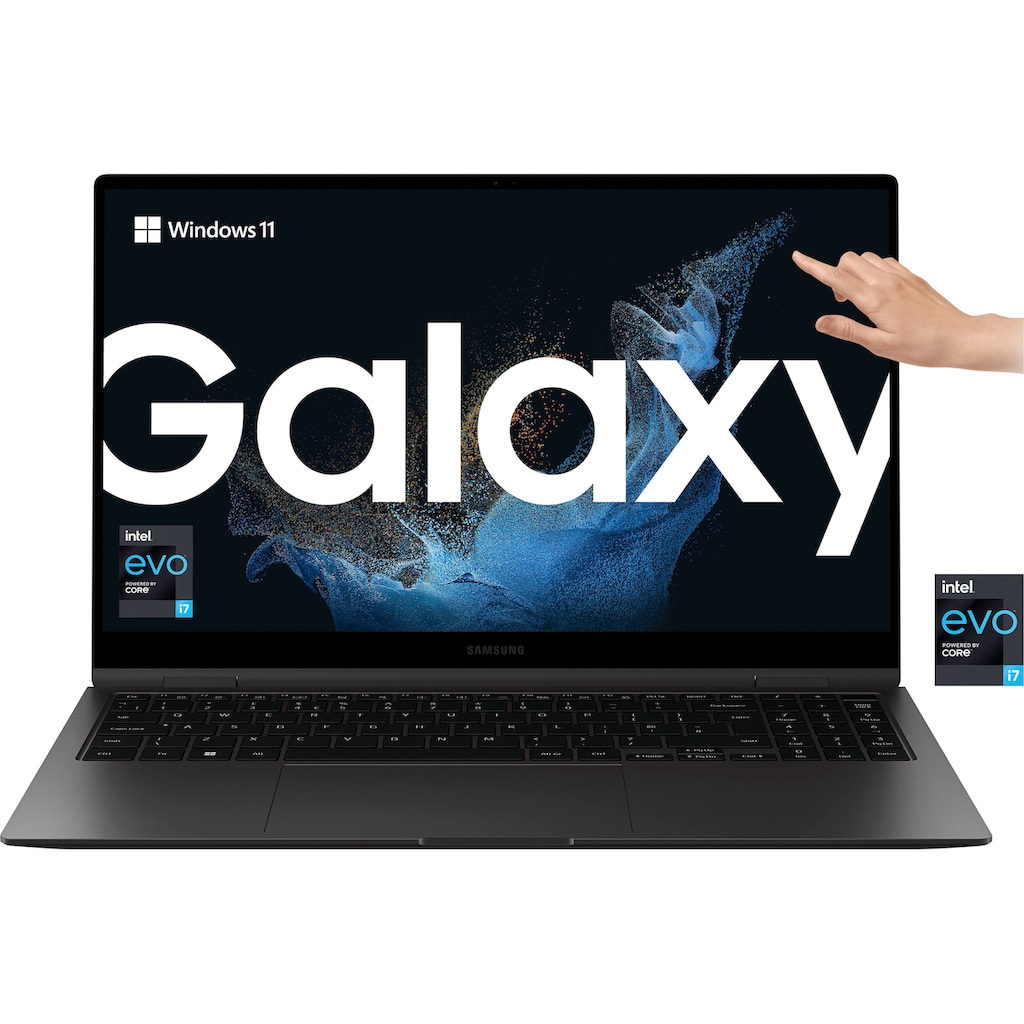 Samsung Convertible Notebook »Galaxy Book2 Pro 360«, 39,62 cm, / 15,6 Zoll, Intel, Core i7, Iris© Xe Graphics, 512 GB SSD