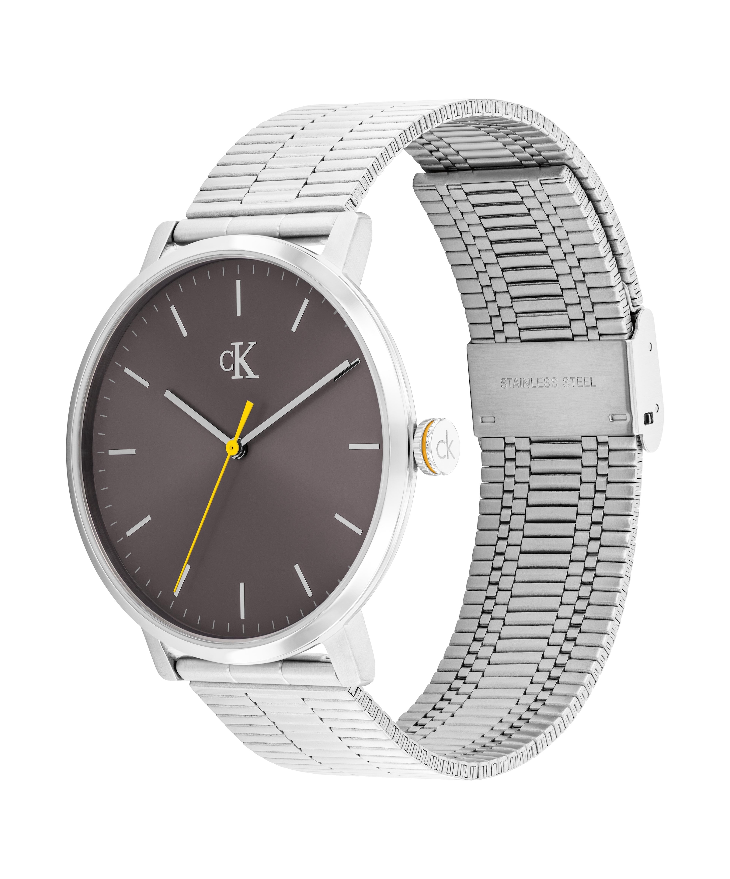 Calvin Klein Quarzuhr »CK REAL« Armbanduhr, Herrenuhr, Edelstahlarmband, analog