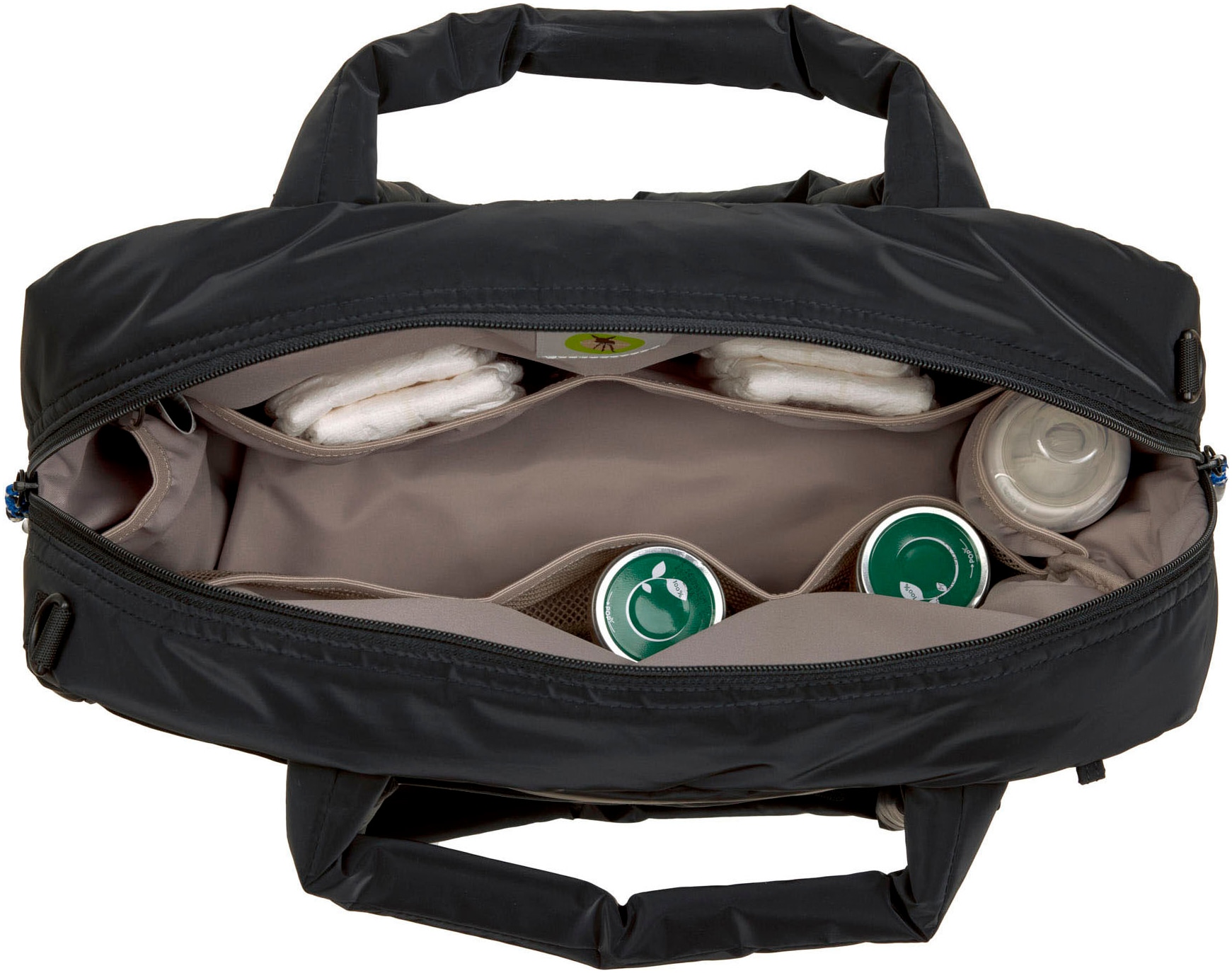 LÄSSIG Wickeltasche »Green Label, Everyday Bag black«, für Kinderwagen oder Buggy