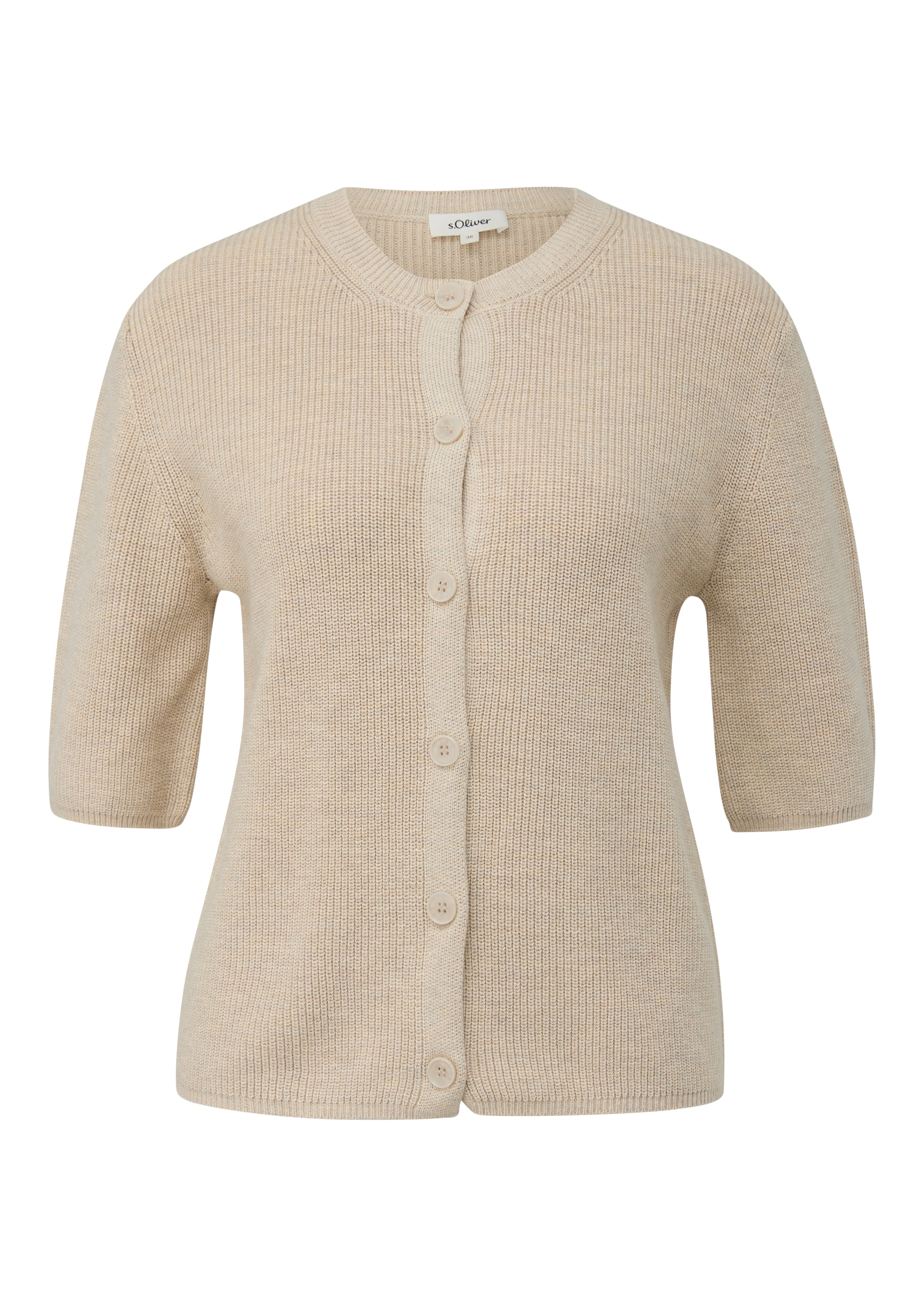 s.Oliver Strickjacke halbarm, mit Knopfleiste