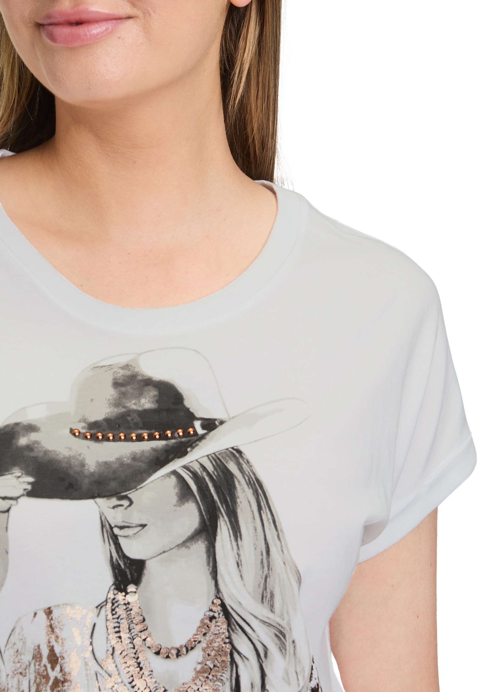 Betty Barclay Kurzarmshirt »Casual-Shirt mit Ärmelaufschlag«